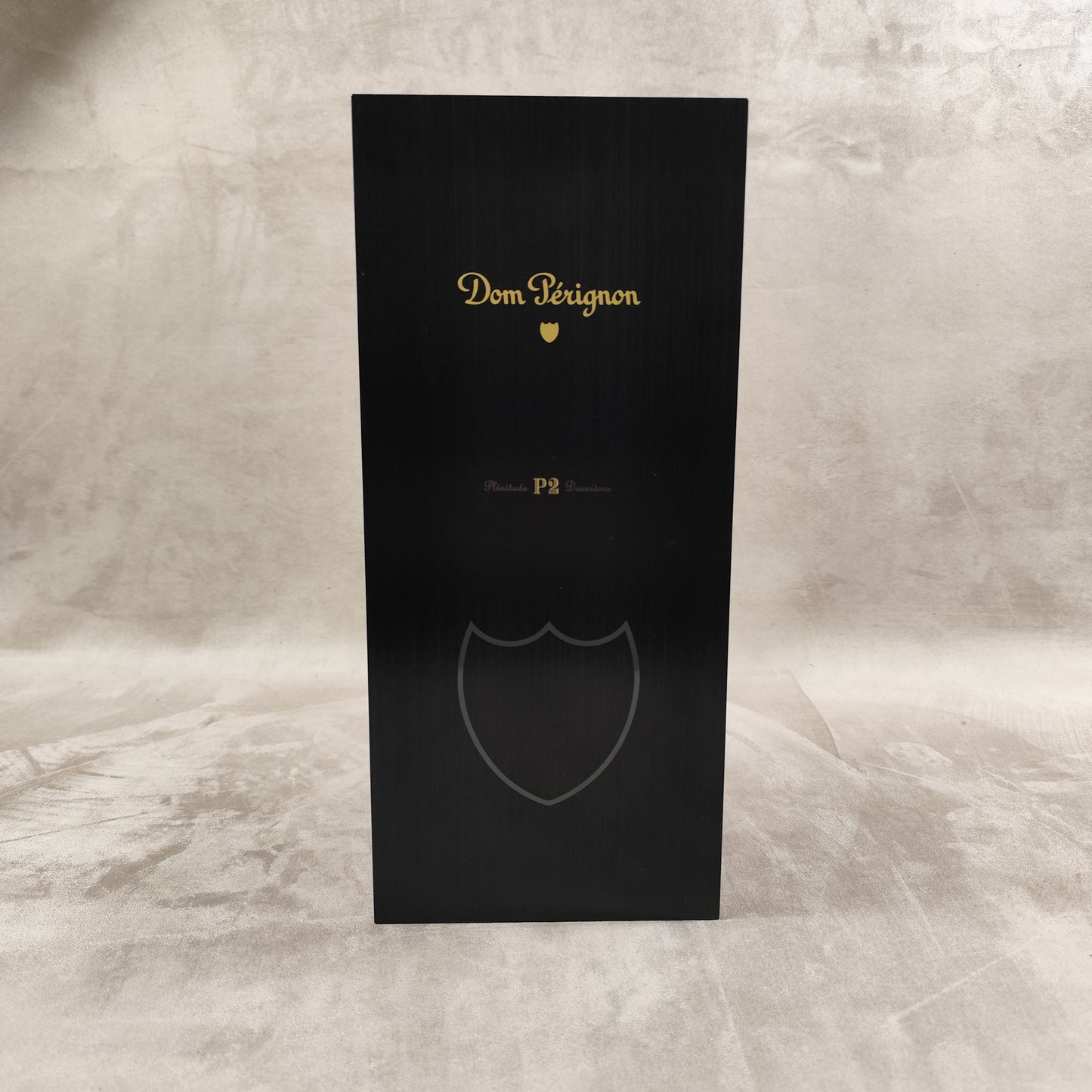 SELTENE Holzkiste für 2 Champagnerflaschen Dom Pérignon Plénitude. Hergestellt in Frankreich, 1980er Jahre