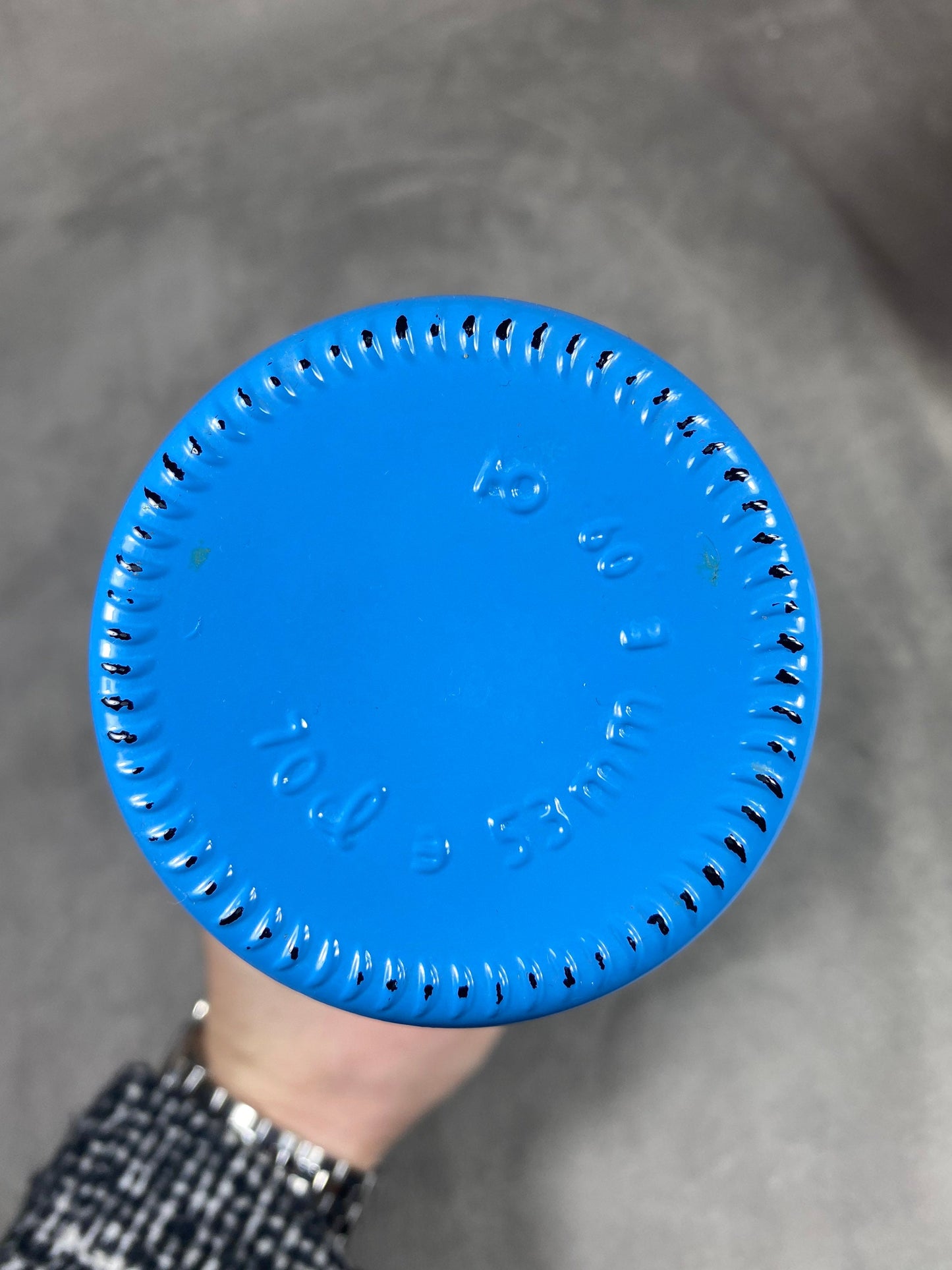 Pastis Pitcher 51 Vintage Retro Blue Glass Water Pitcher Made in France 1970s