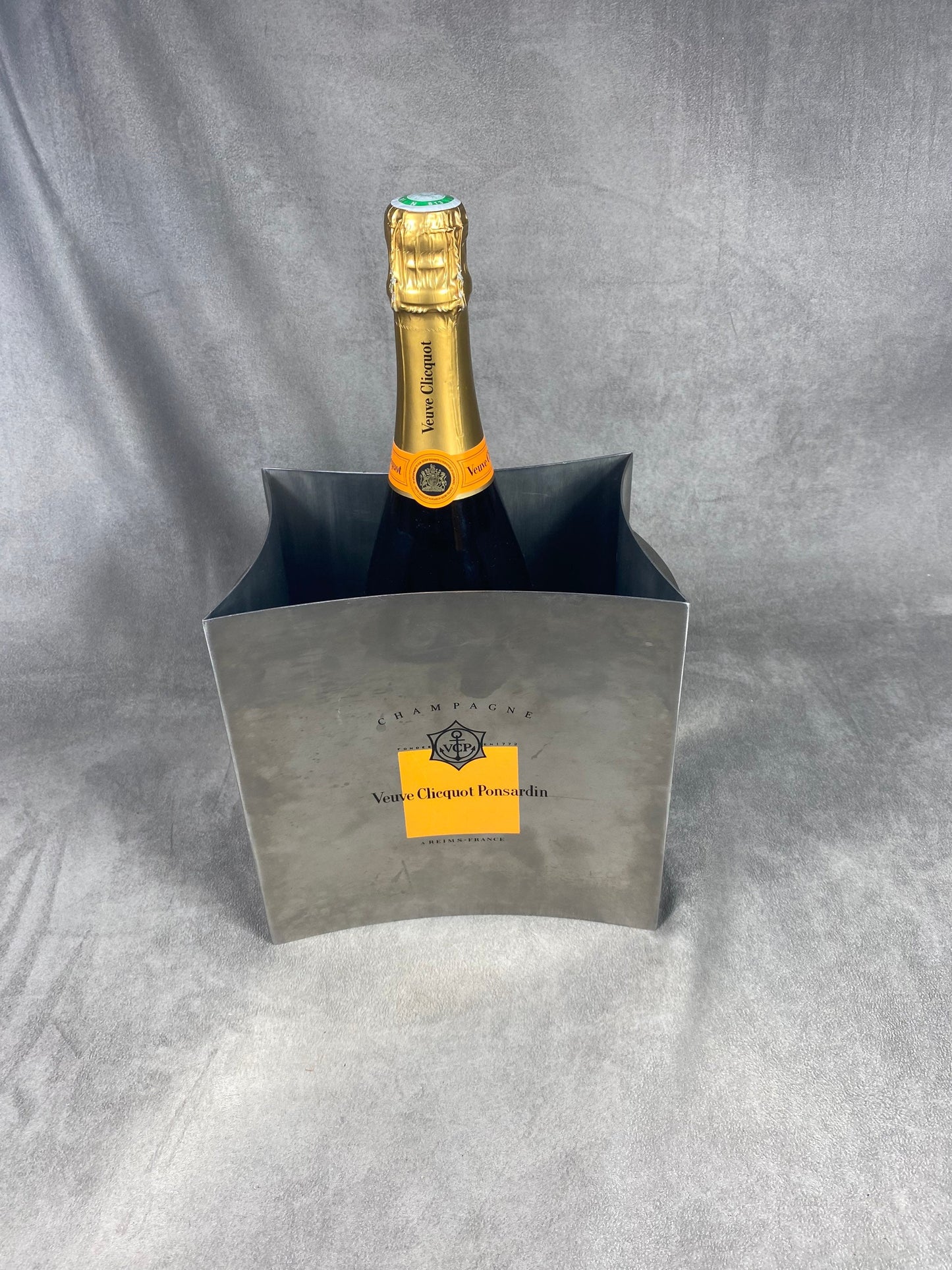 RARE Seau à champagne Veuve Clicquot en métal Made in France Vintage 1900
