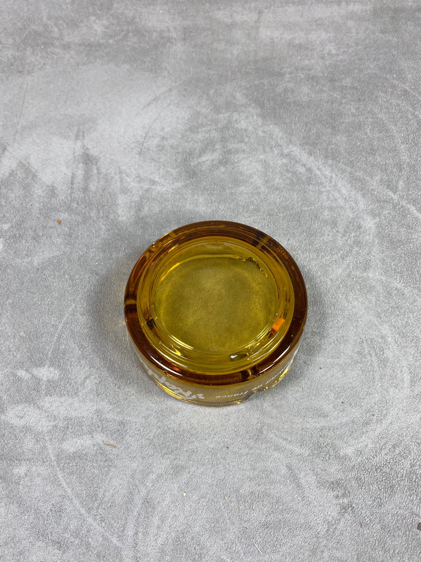 Werbeaschenbecher aus Glas, St Raphaël Apéritif de France, Hergestellt in Frankreich, Vintage 1980