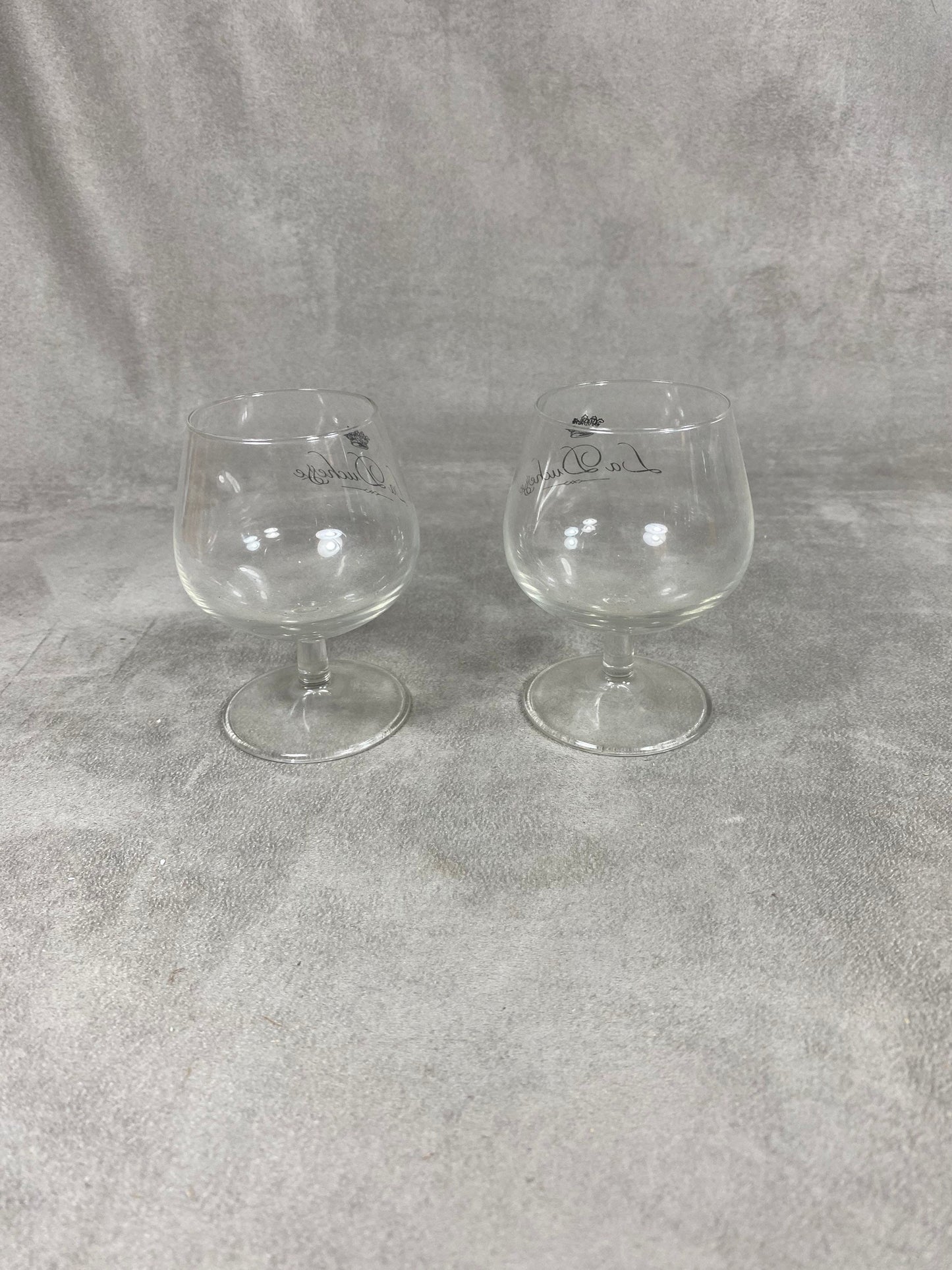 Set of 2 vintage La Duchesse glasses Made in France