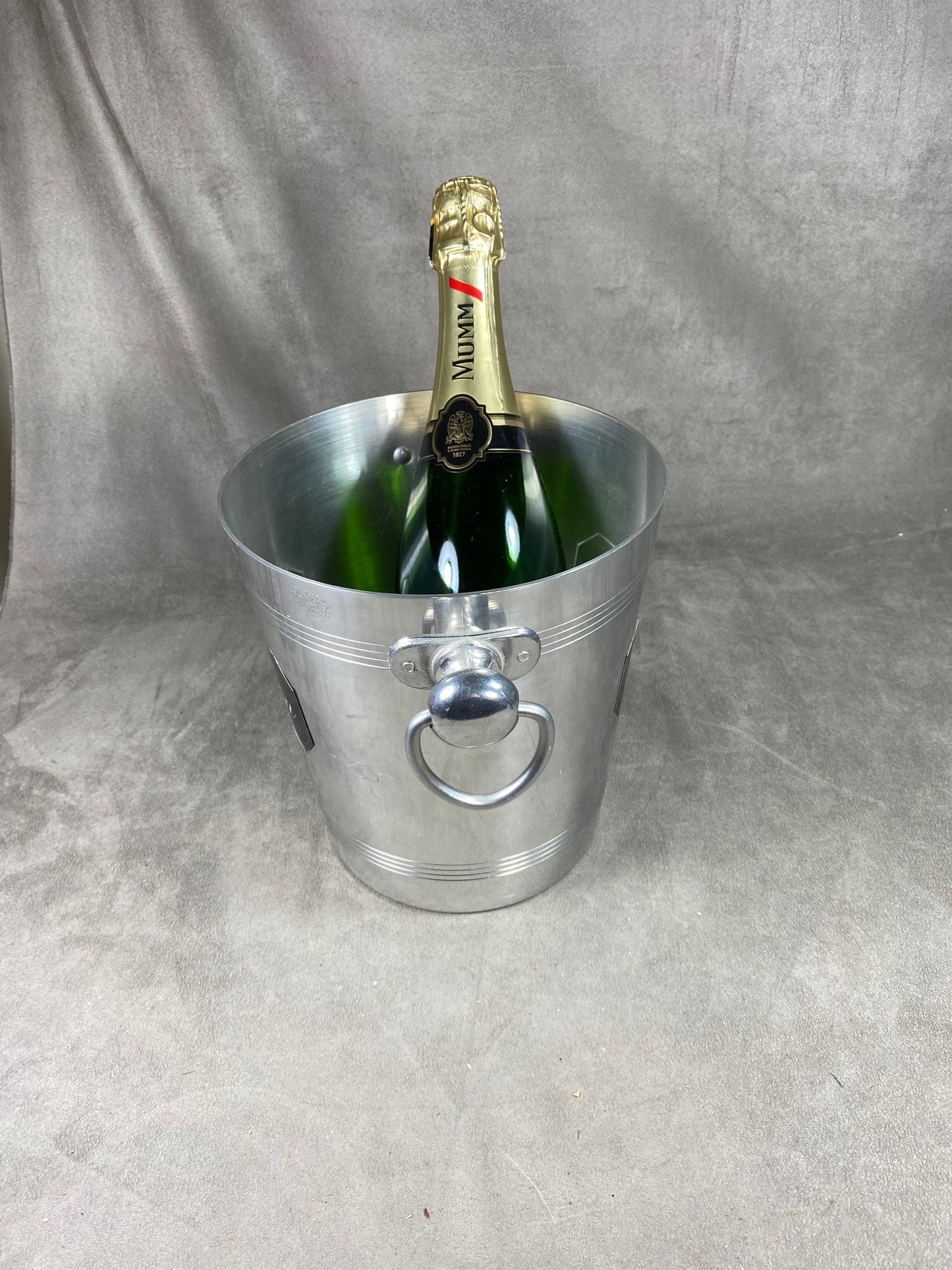 Seau à champagne Lanson en aluminium Champagne Lanson vintage