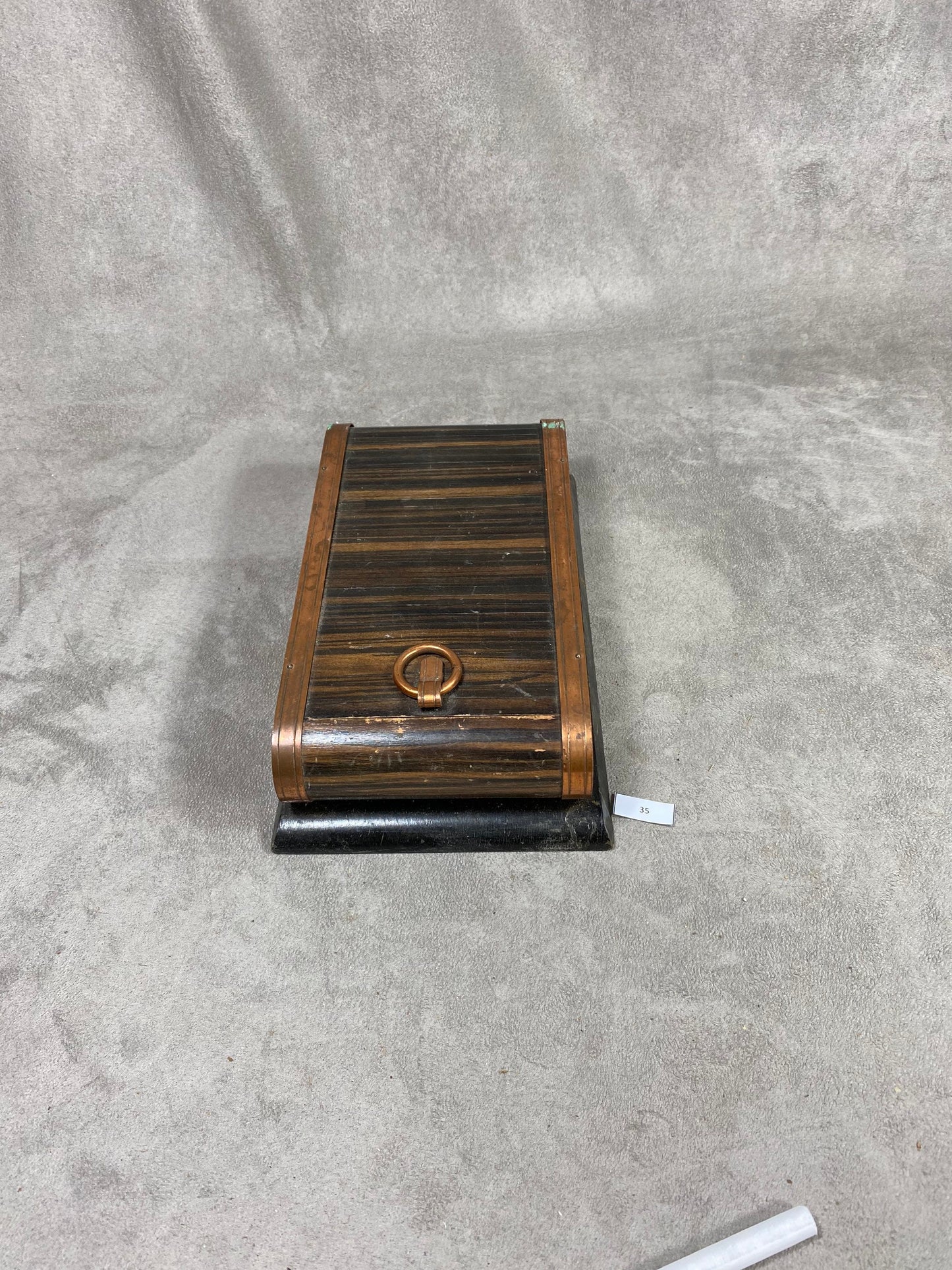 Vintage wooden cigarette box dispenser Made in France