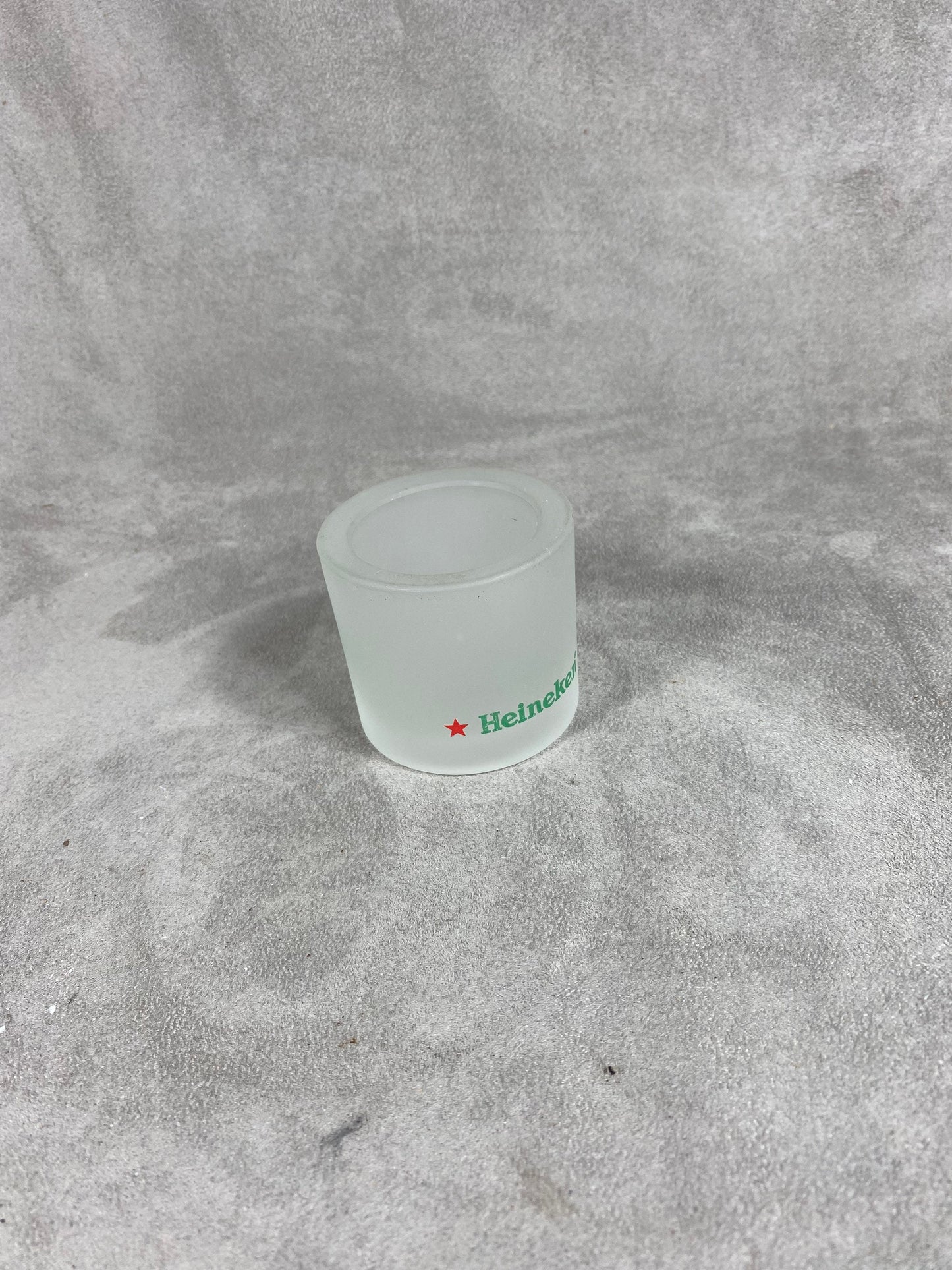 Vintage 1960s Heineken Glass Tealight Candle Holder