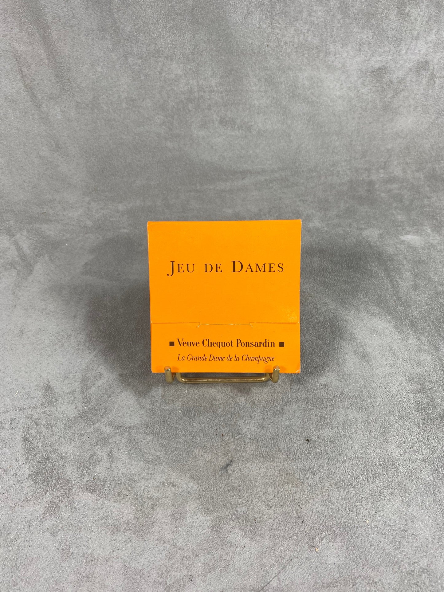 VERY RARE Veuve Clicquot jeu de dames de voyage en bois et plastique vintage Made in France Années 1970