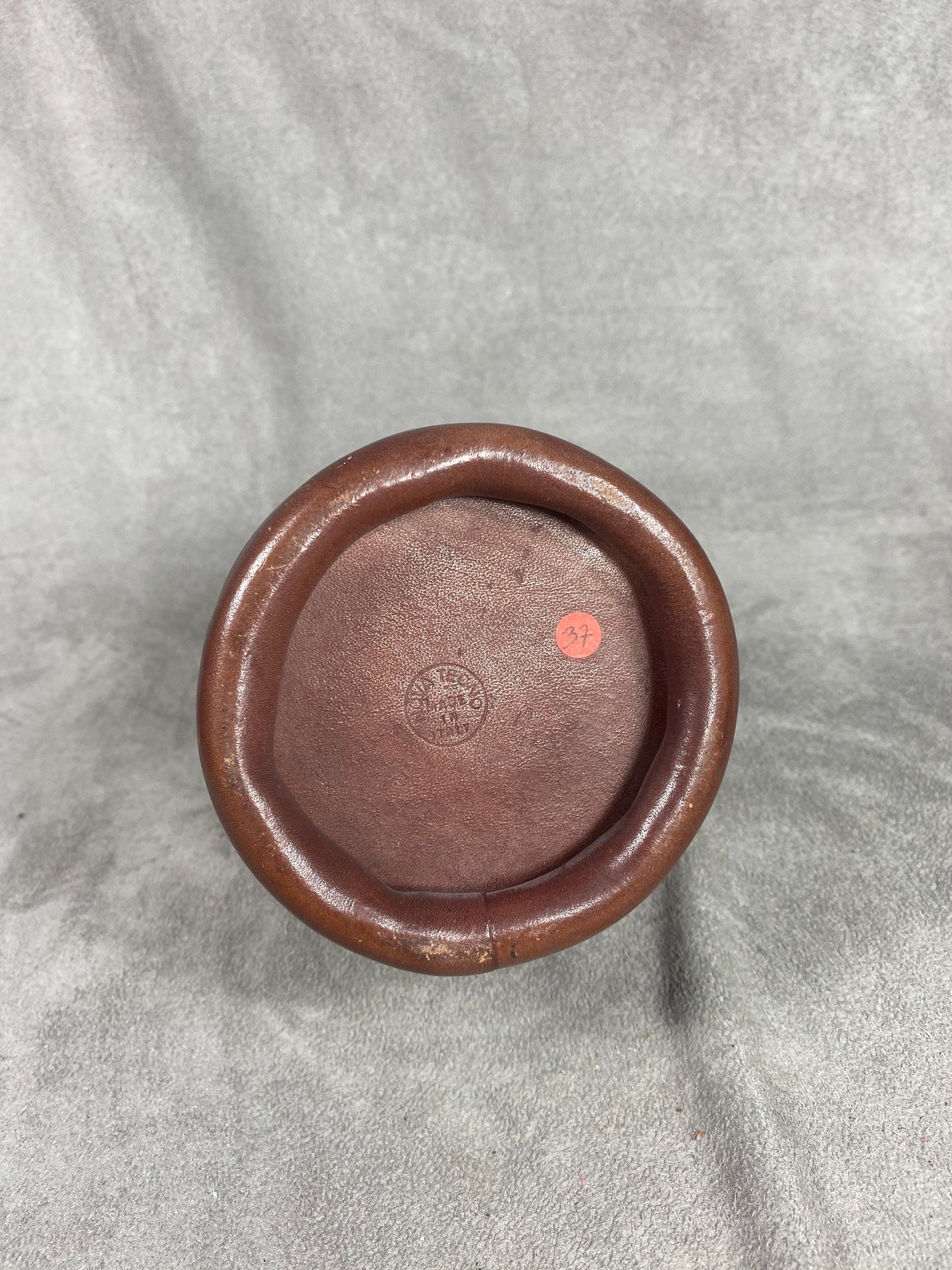 Vintage metal and leather cigarette dispenser Nova tecno Made in Italy Circa 1960