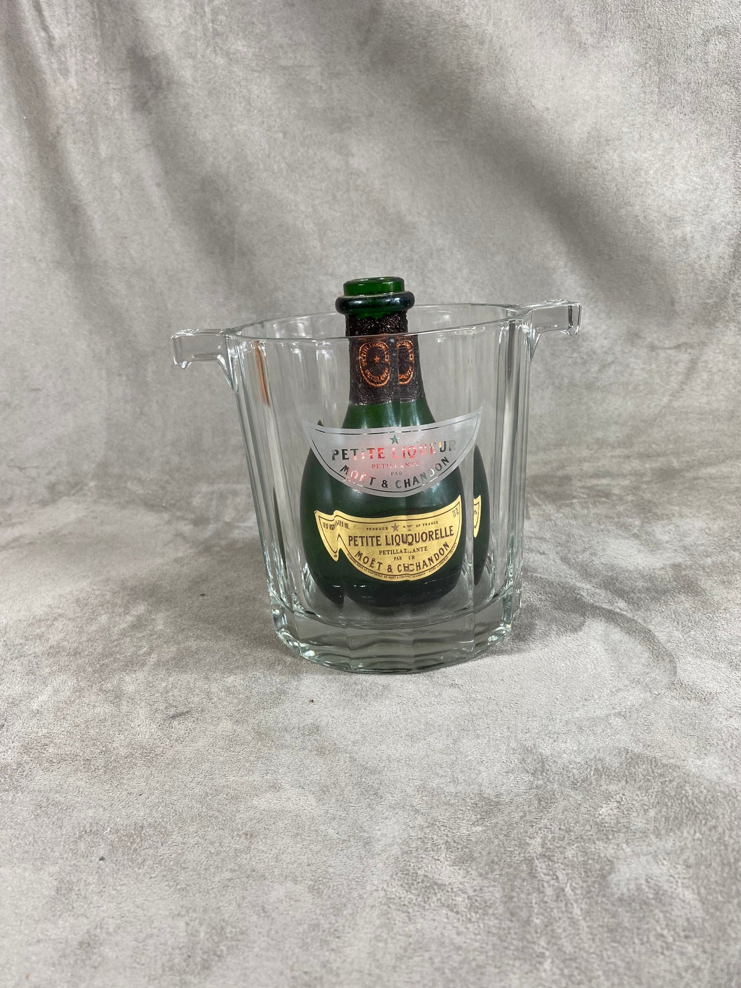 RARE Seau à glace pour bouteille de Petite Liquorelle Möet & Chandon vintage Made in France