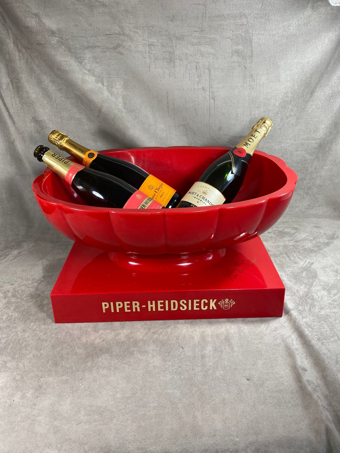 Piper-Heidsieck Vintage Red Jaime Hayon Plastic Champagne Bowl 1980s