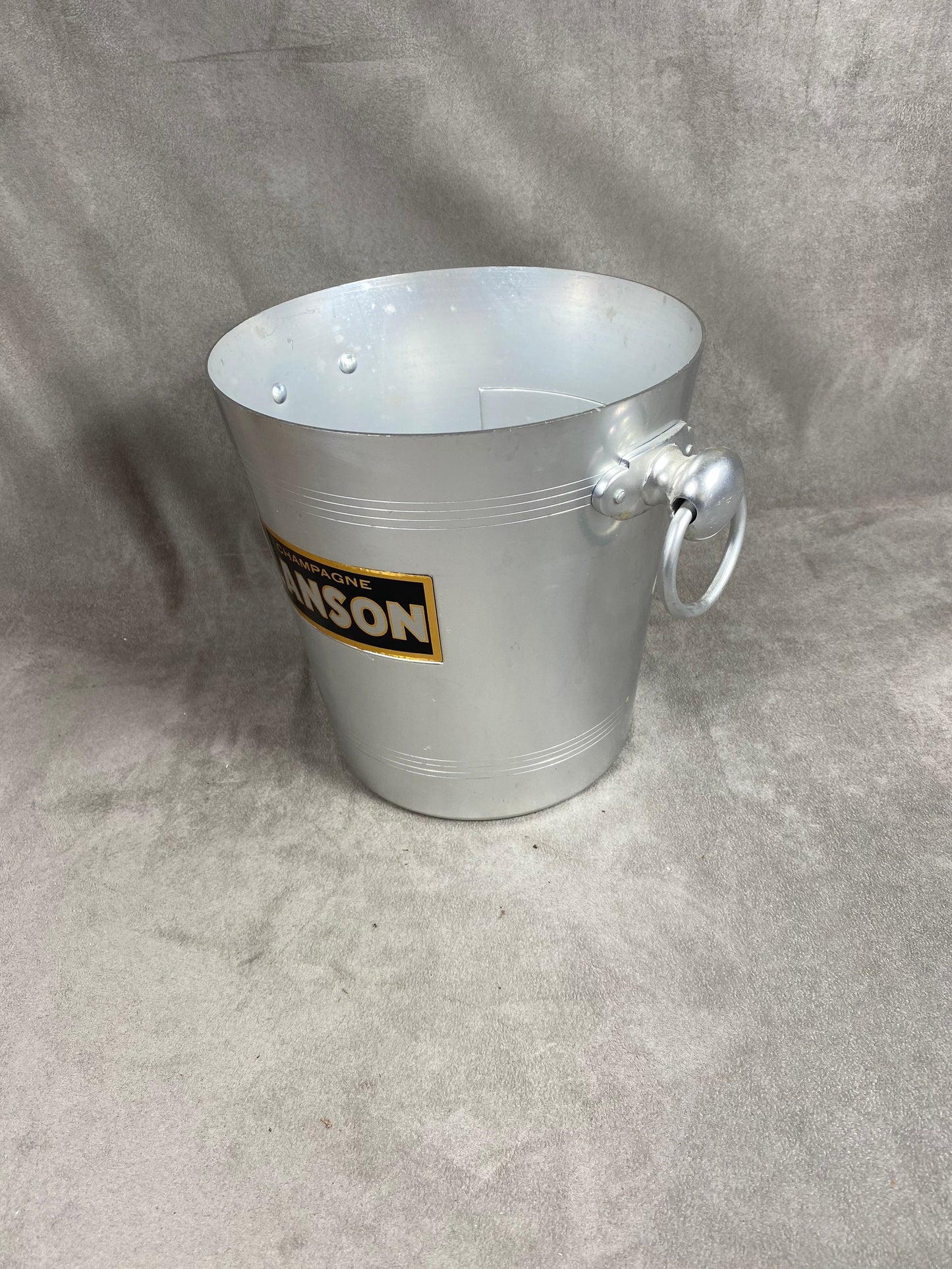 Seau à champagne Lanson en aluminium Champagne Lanson vintage