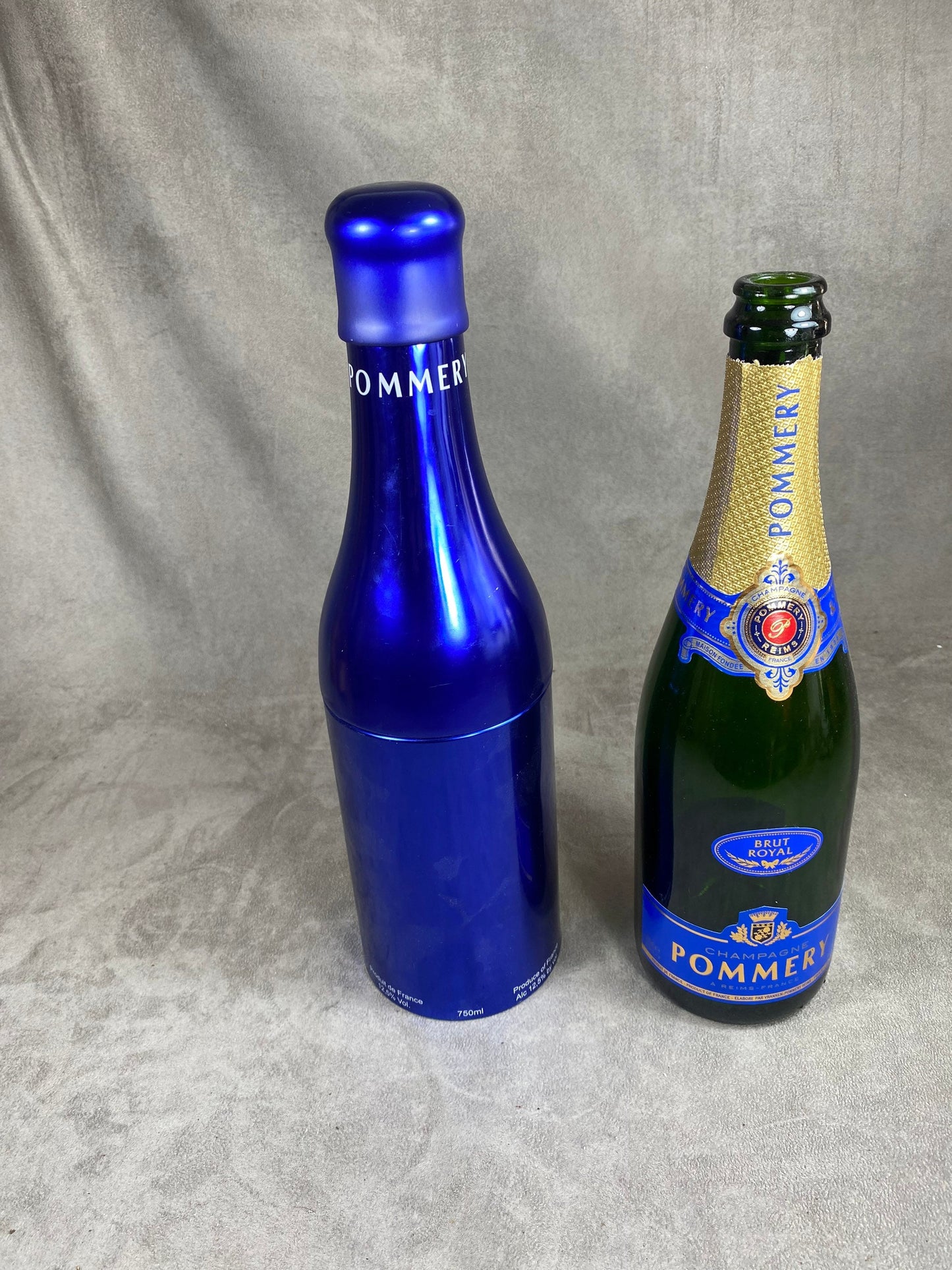 Etui à bouteille en aluminium pour bouteille de champagne Pommery