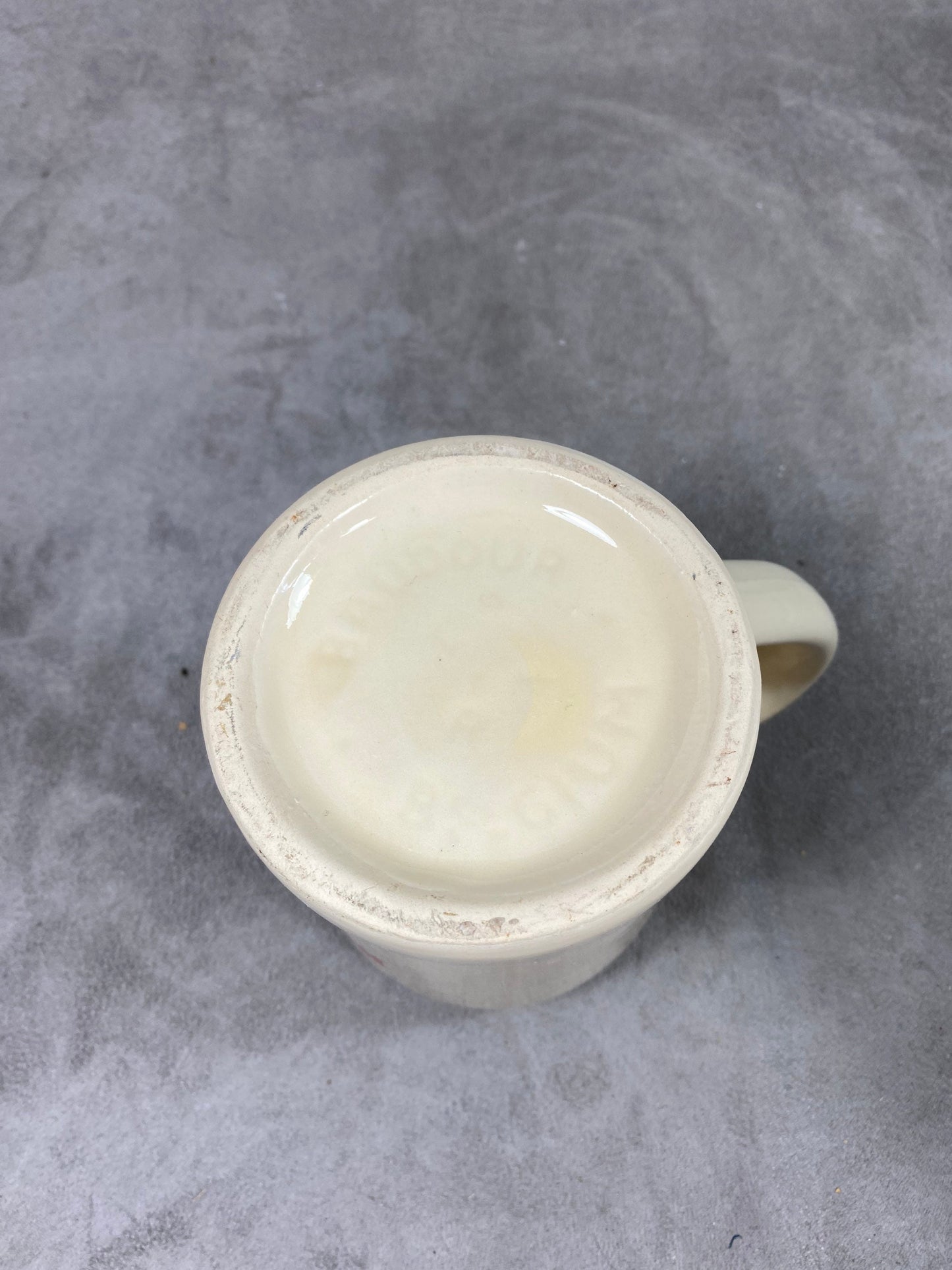 Vintage ceramic Kronenbourg beer mug Made in Belgium