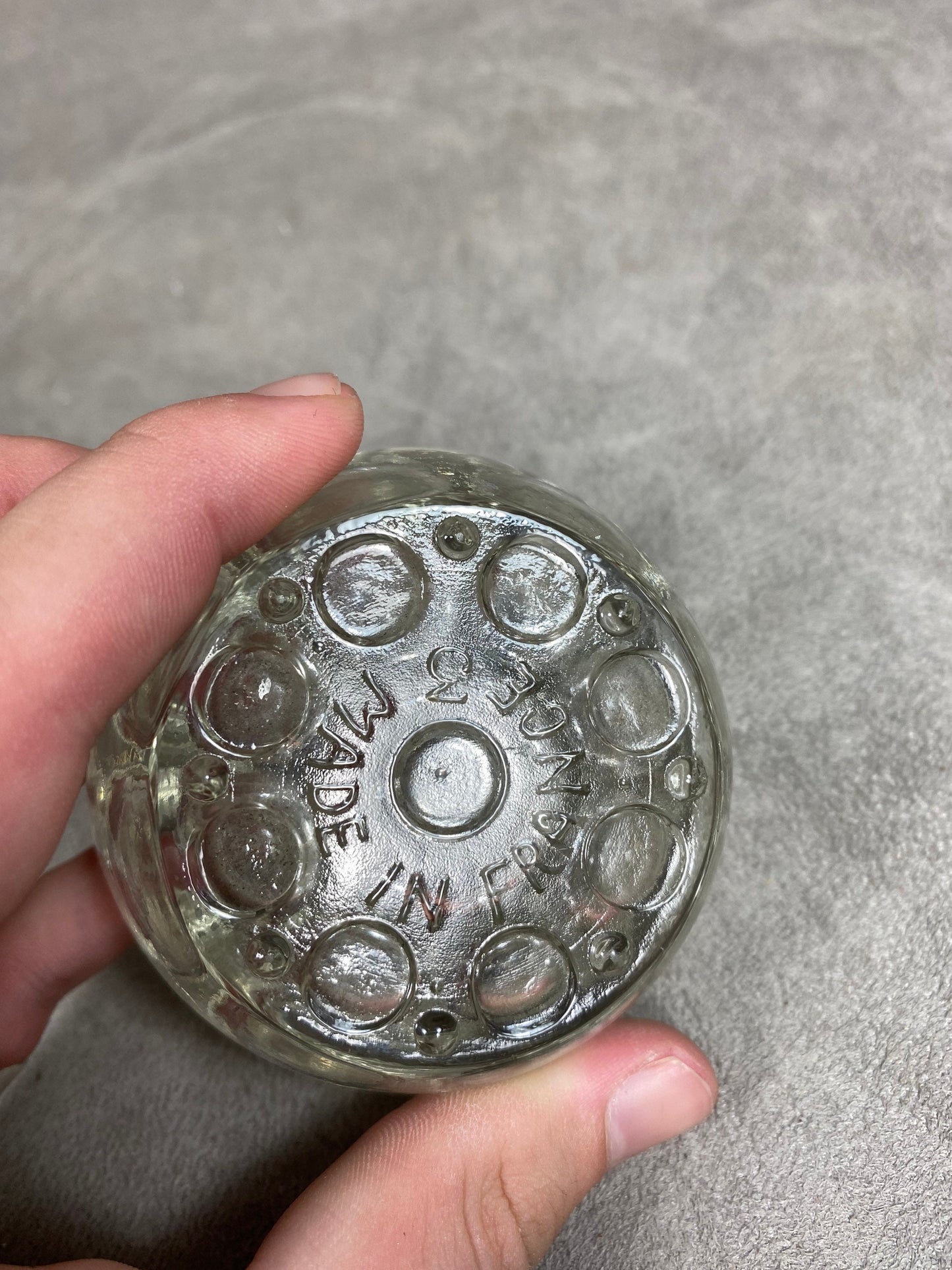 Vintage glass 9-hole flower picker Made in France