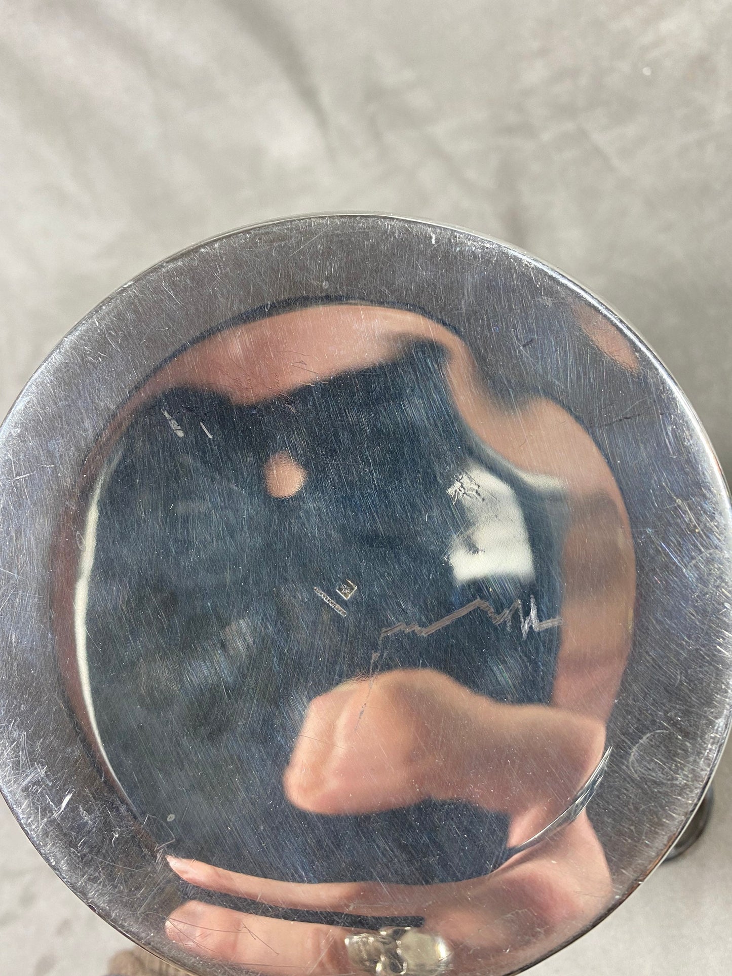 Magnifique seau à champagne en métal argenté Made in France Années 1970