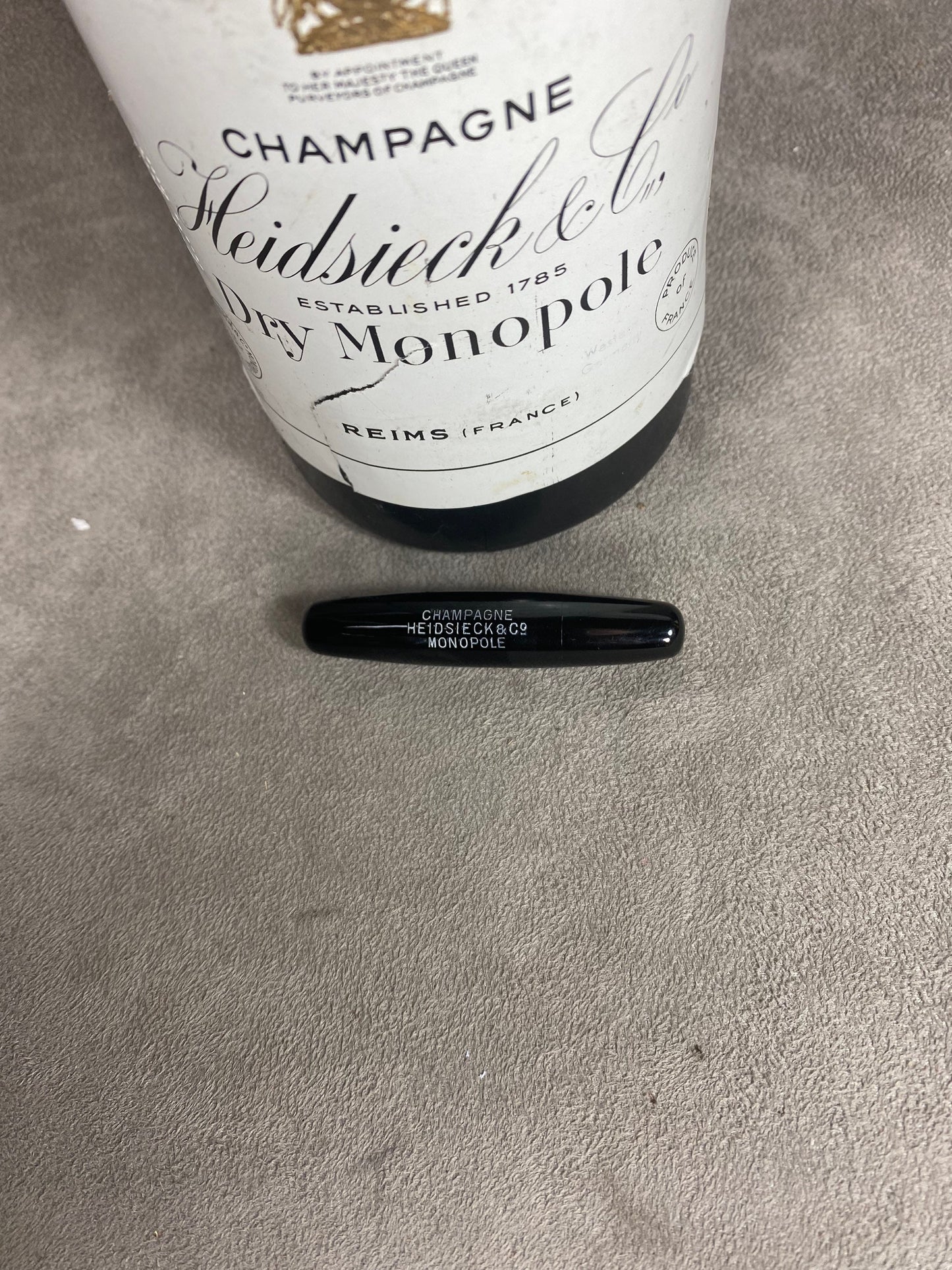 RARE Fume cigarette métal Heidsieck & Co Dry Monopole Années 1940