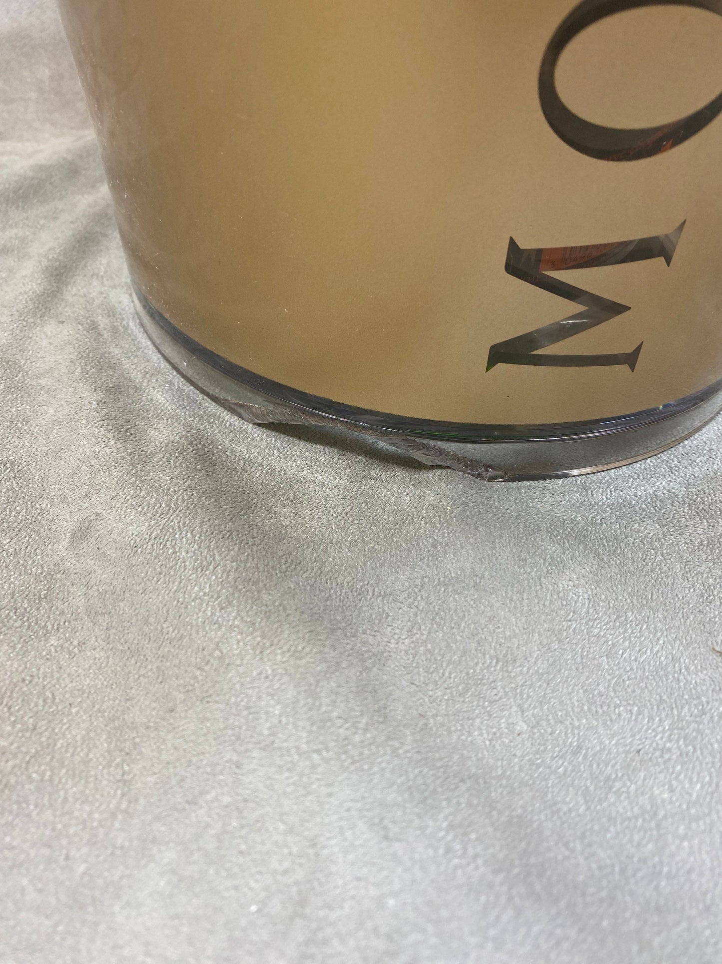 RARE Vasque seau à champagne en plexiglass Möet & Chandon vintage 1990 Made in France
