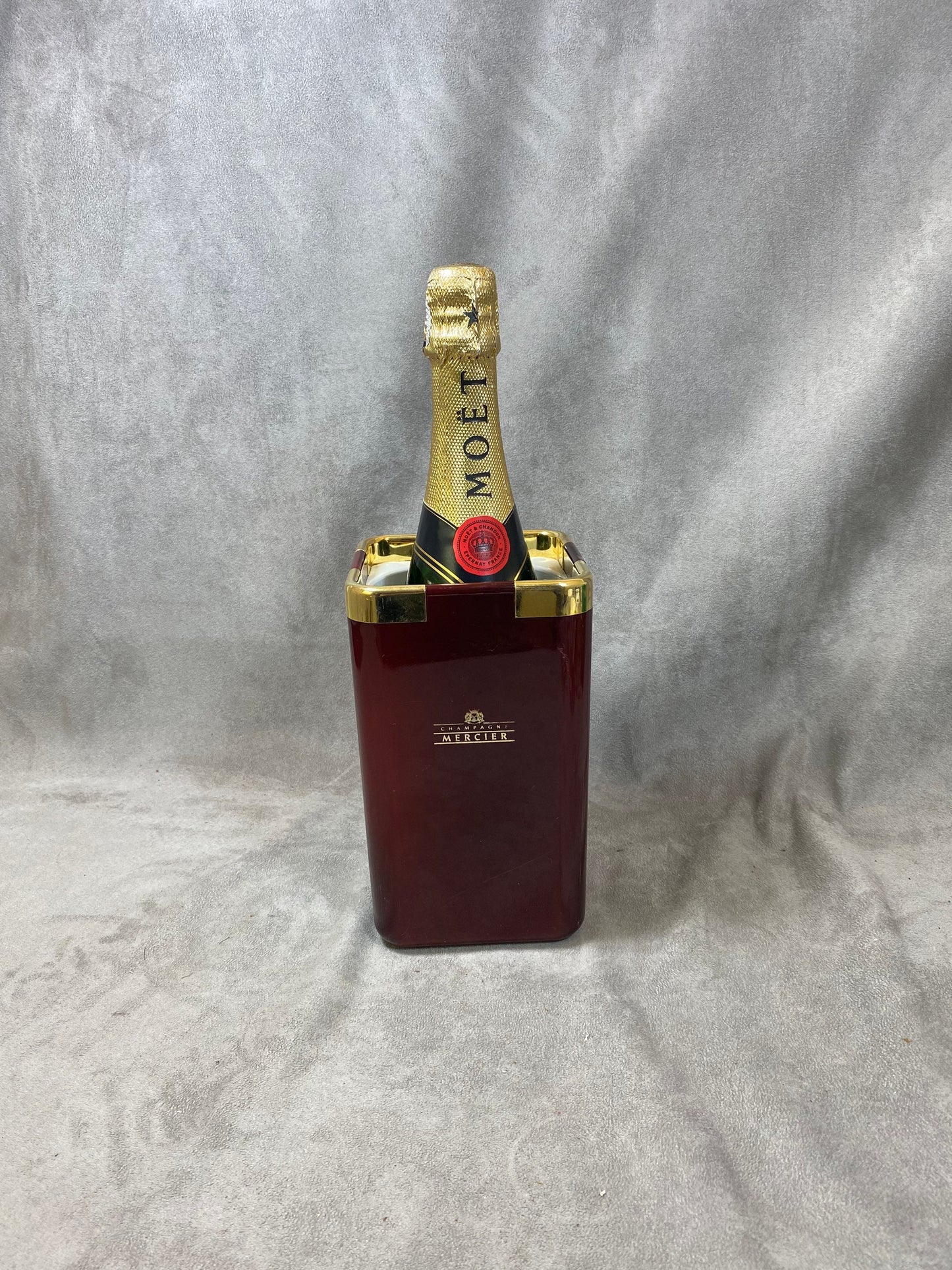 RARE Champagne Mercier seau à champagne en plastique The turnwald collection international vintage Made in France