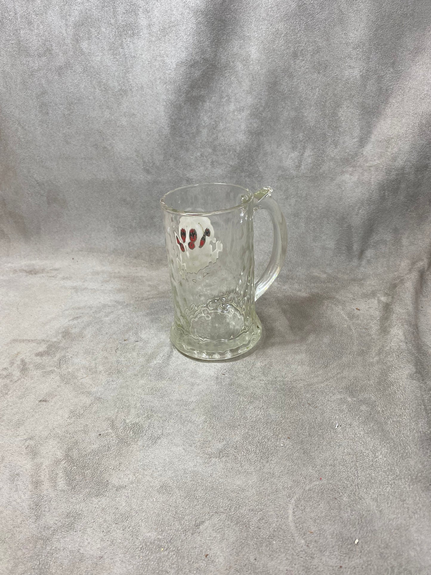 Vintage Bacardi Glass Beer Mug Made in France