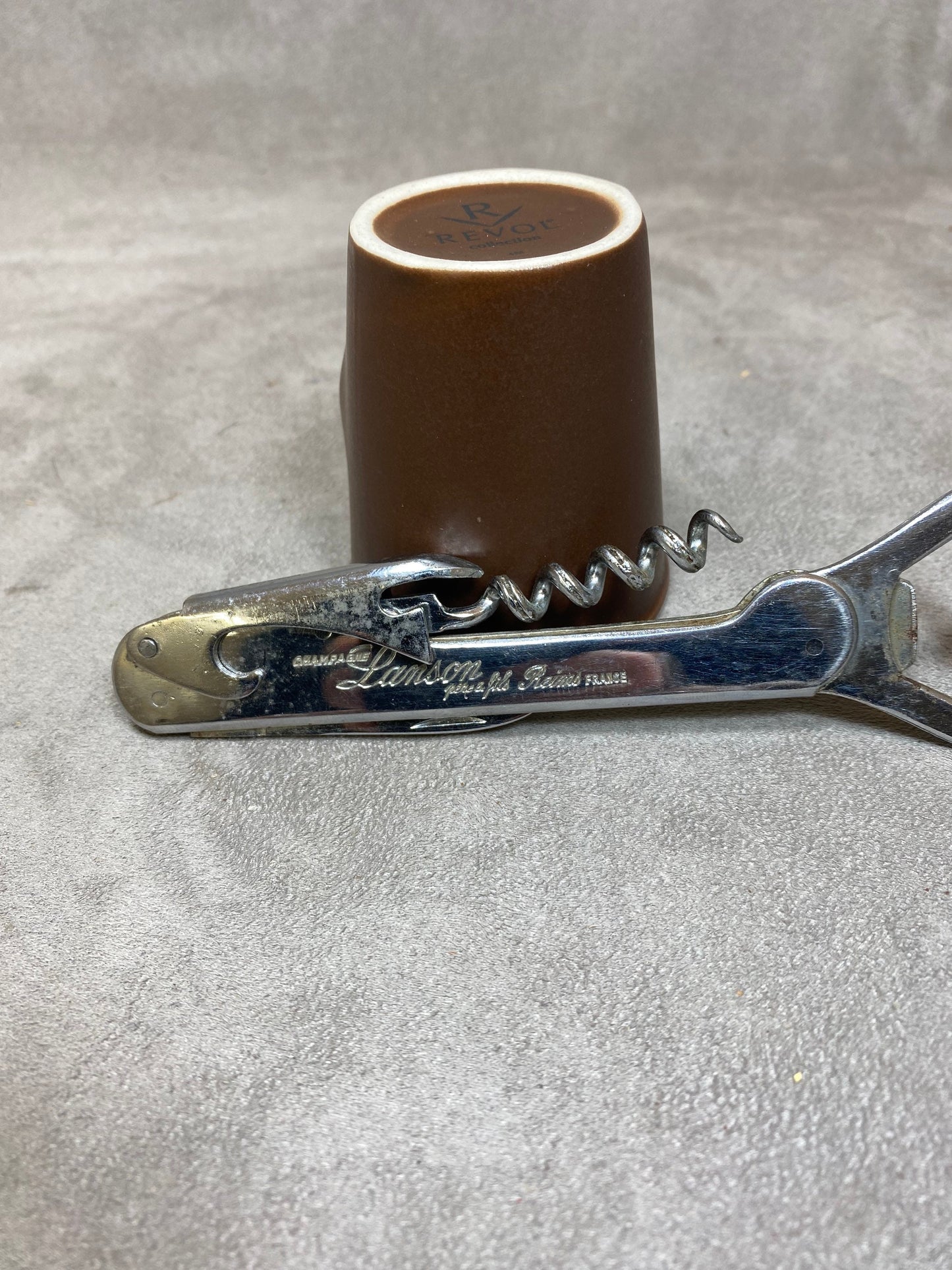 Lanson champagne Décapsuleur, Tire-bouchon en acier vintage Made in France, Wine Collectors, French Wine