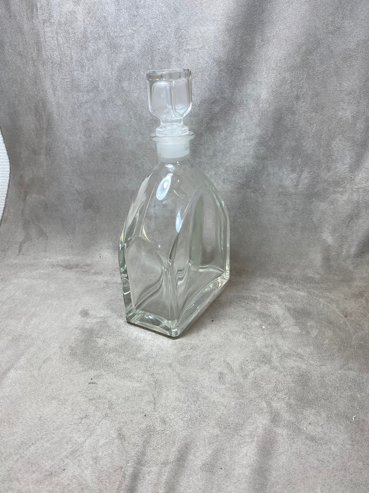 Vintage Clan Campbell whiskey glass decanter made in France