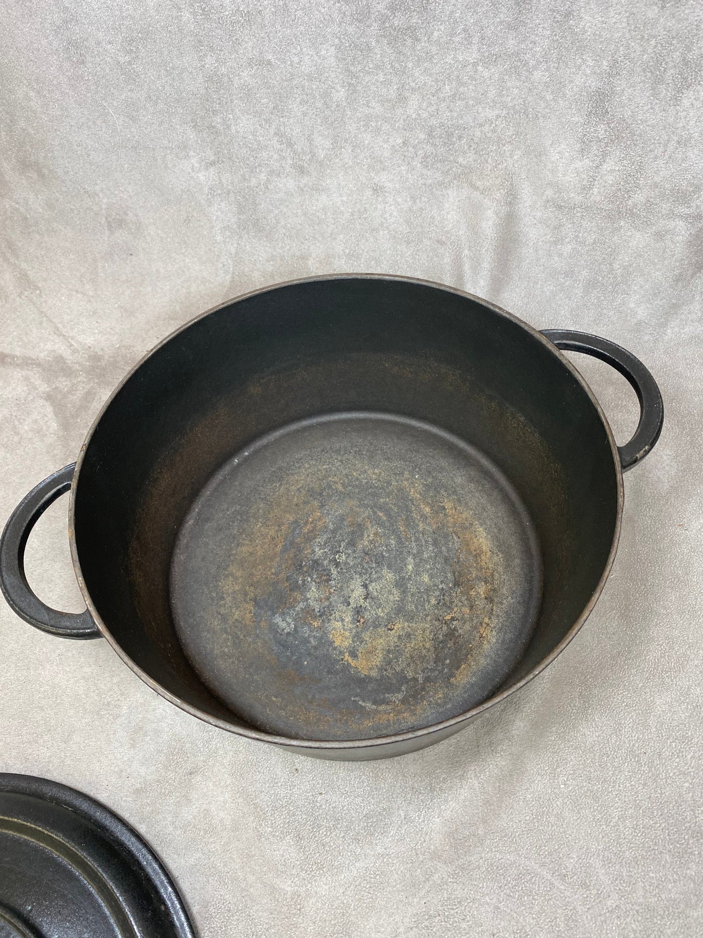 NOMAR Paul Bocuse black enameled cast iron casserole dish, diameter 32 cm, Vintage made in France 1970