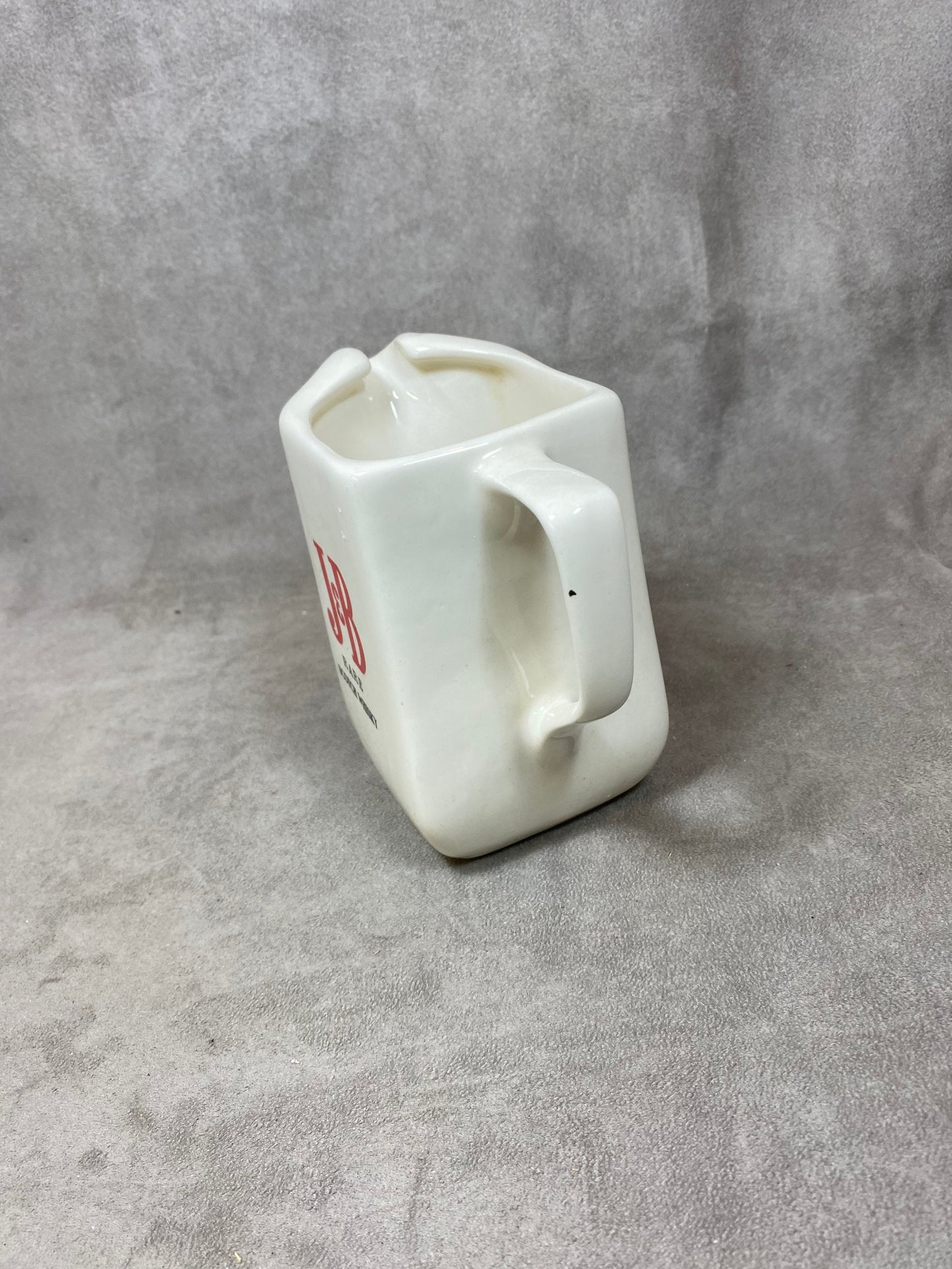 J&B Scotch Whisky Vintage White Ceramic Advertising Jug