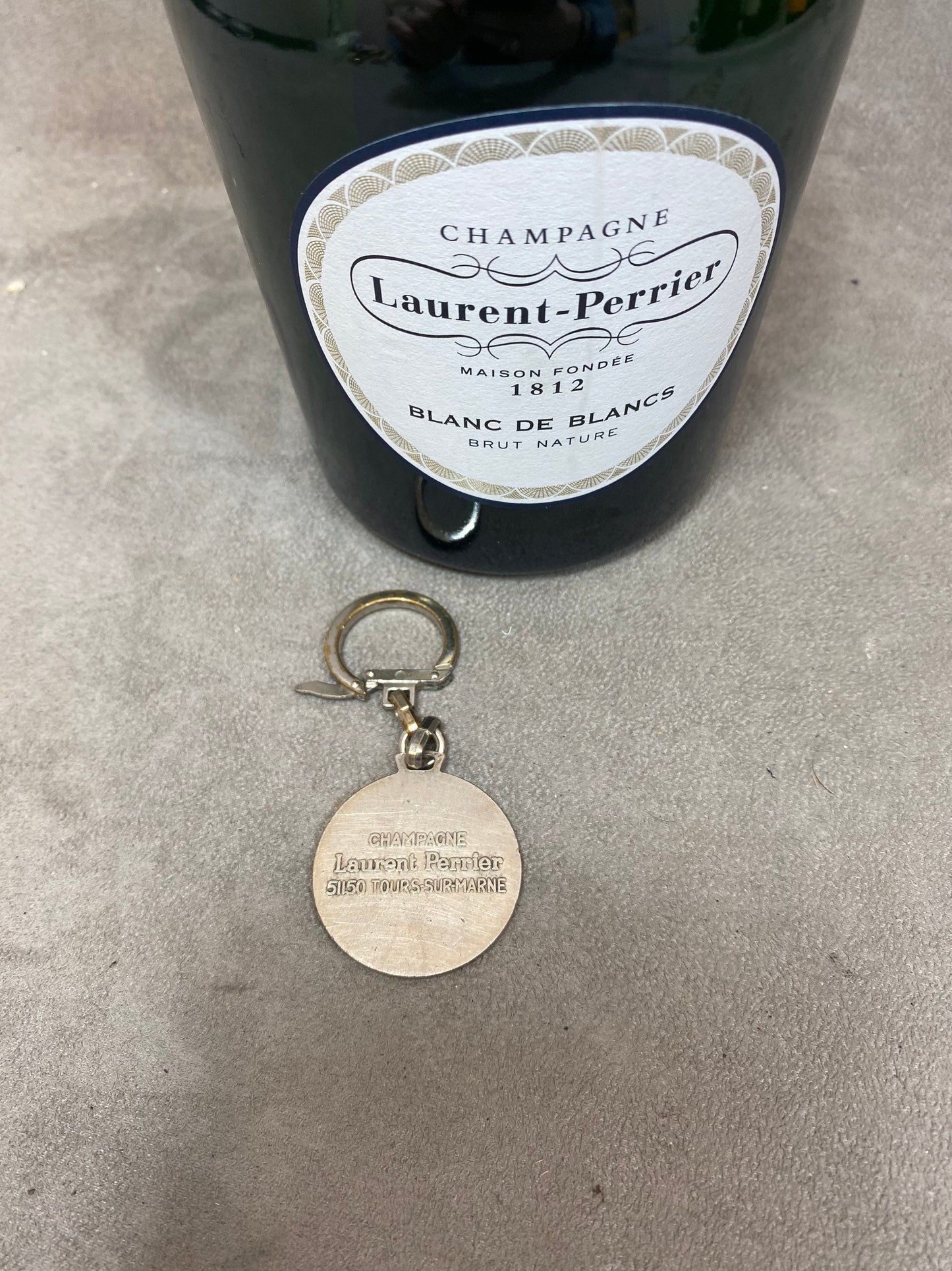 Porte clés Laurent-Perrier champagne vintage Made in France Années 1980