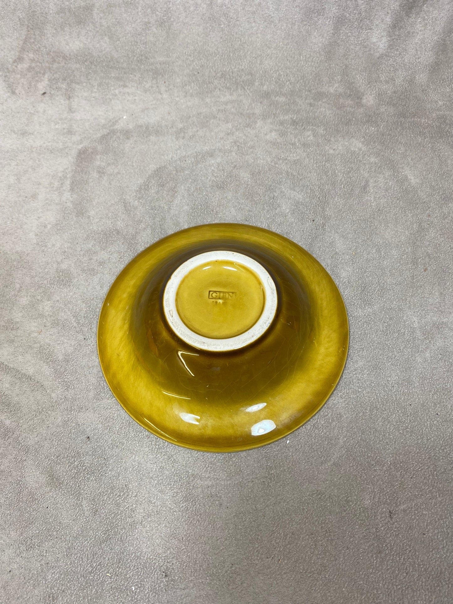 Loto ashtray brown ashtray Loto earthenware from Gien France vintage
