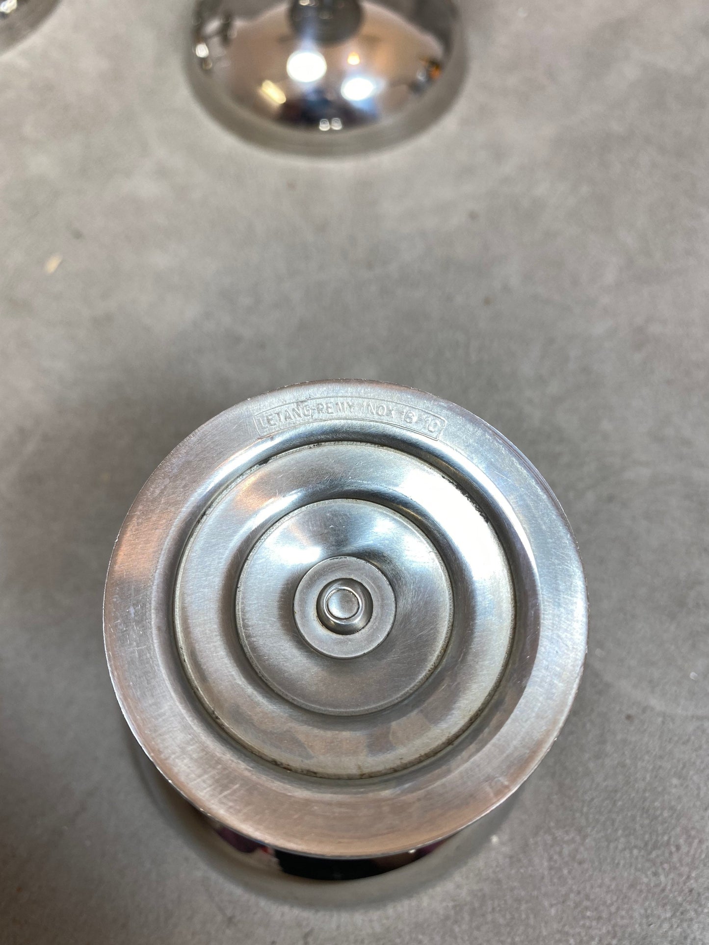 Lot de 6 coupes à glace Letang Remy en inox 18/10 vintage Made in France