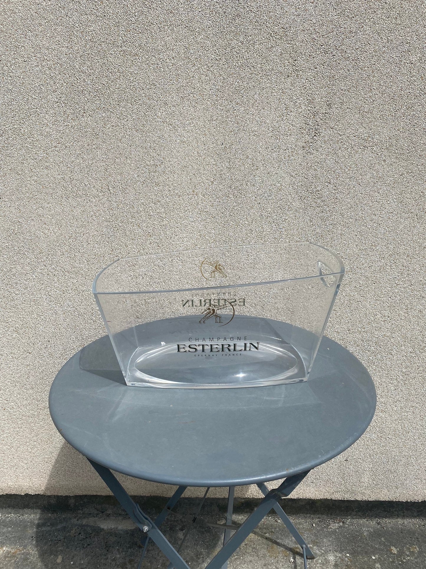 Vasque à Champagne en plastique transparent Esterlin Années 1980 Made in italy