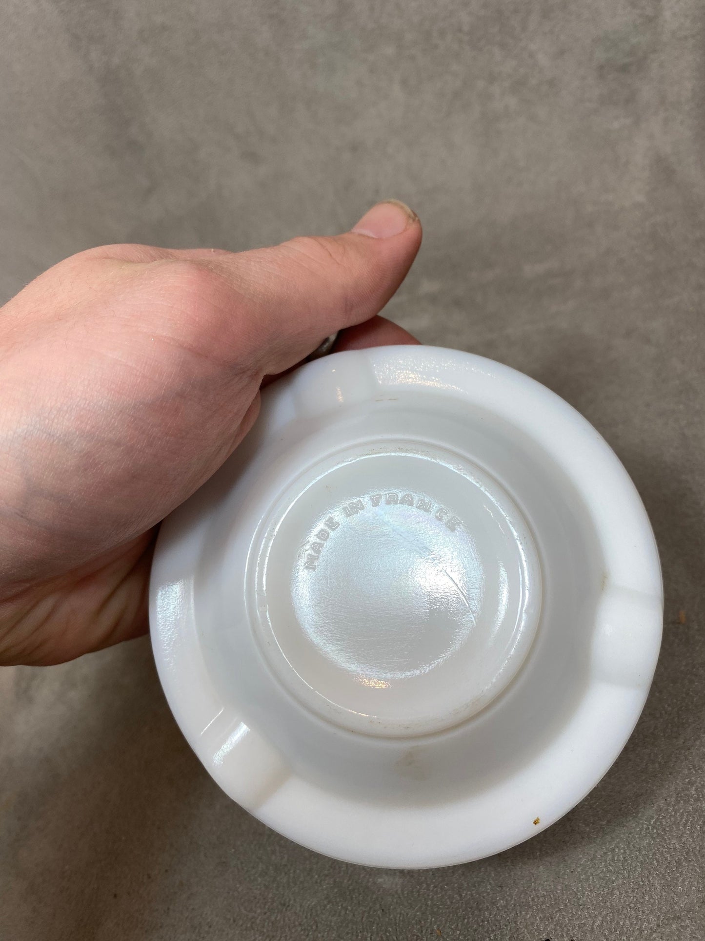 Cendrier en verre vintage Champagne Mercier Epernay