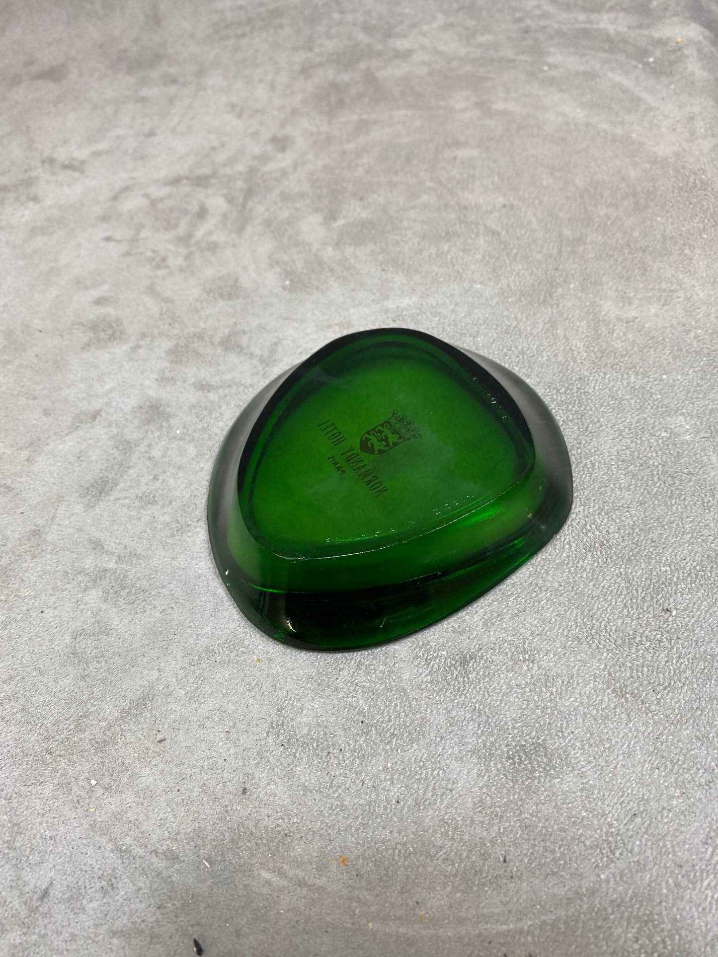 Werbeaschenbecher aus Opalex, Normandy Hotel Paris, Made in France, Vintage 1970