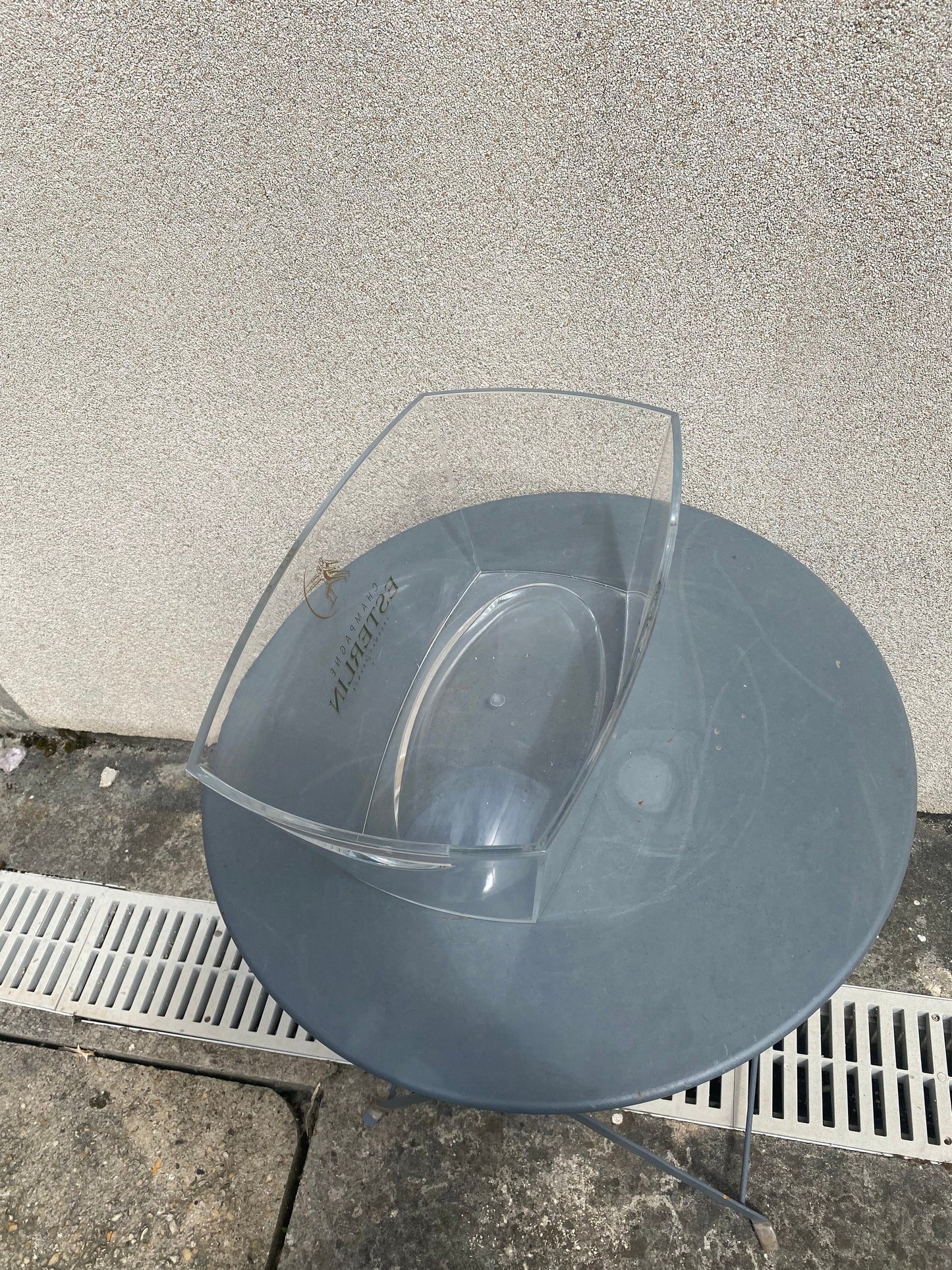 Vasque à Champagne en plastique transparent Esterlin Années 1980 Made in italy