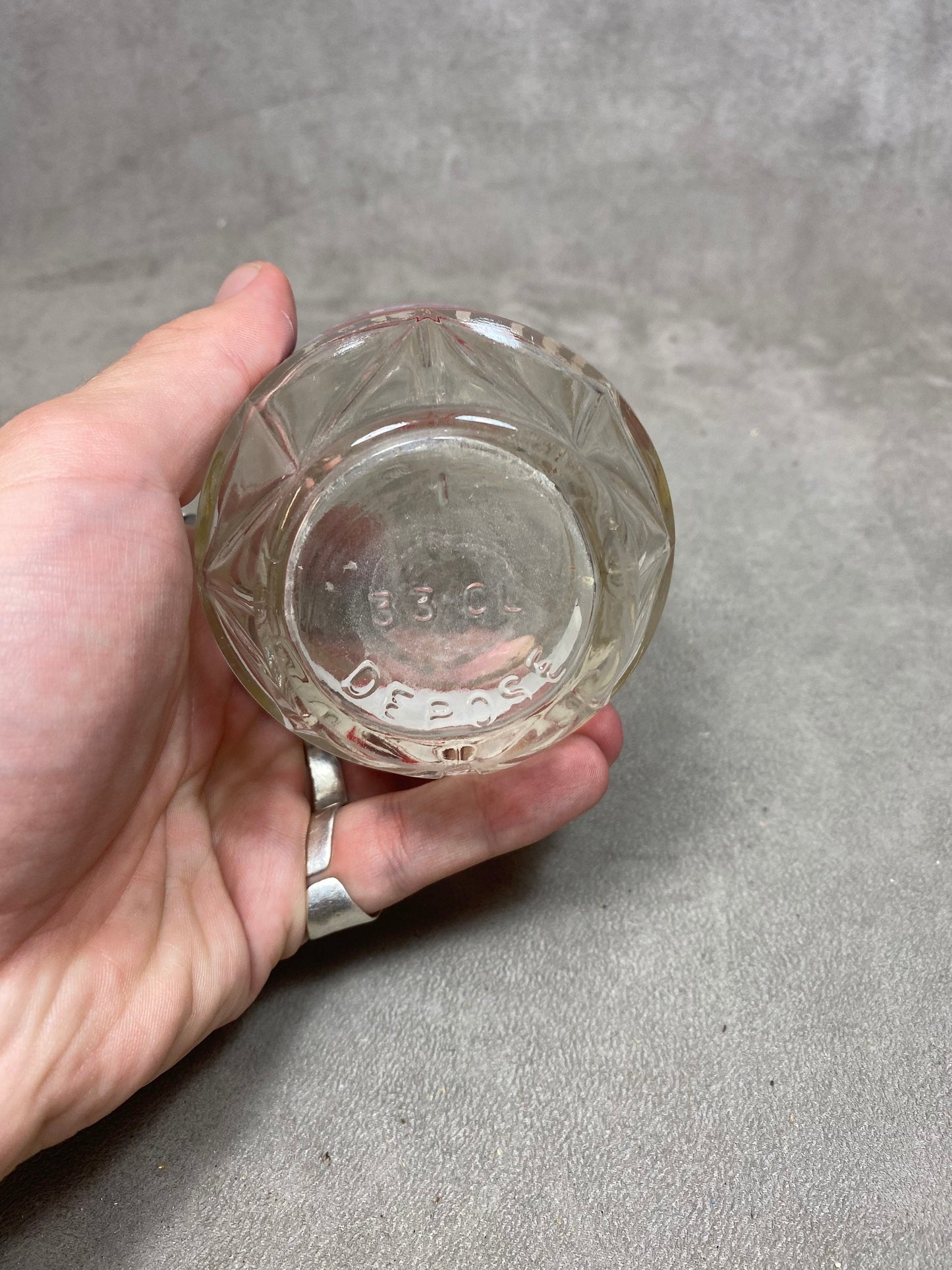 Vintage Martini Glass Carafe Made in France 1960s