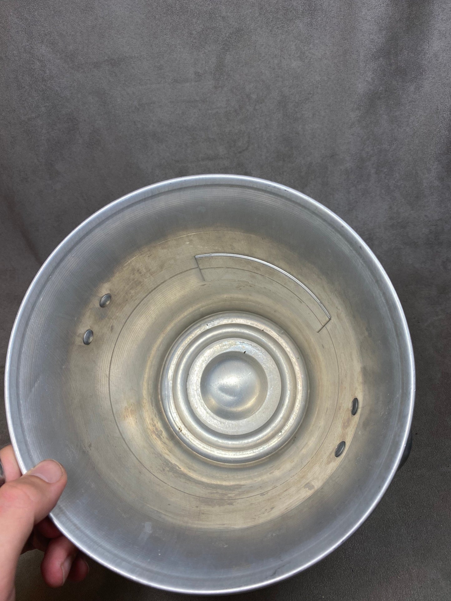 Seau à champagne en aluminium Joseph Perrier vintage Made in France