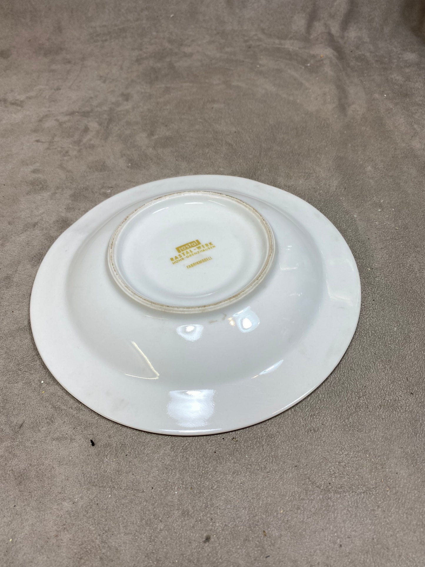 Rastal Porzellan Werbeaschenbecher Fabrikmodell, Karlsberg Bier, Made in Germany, Vintage 1970