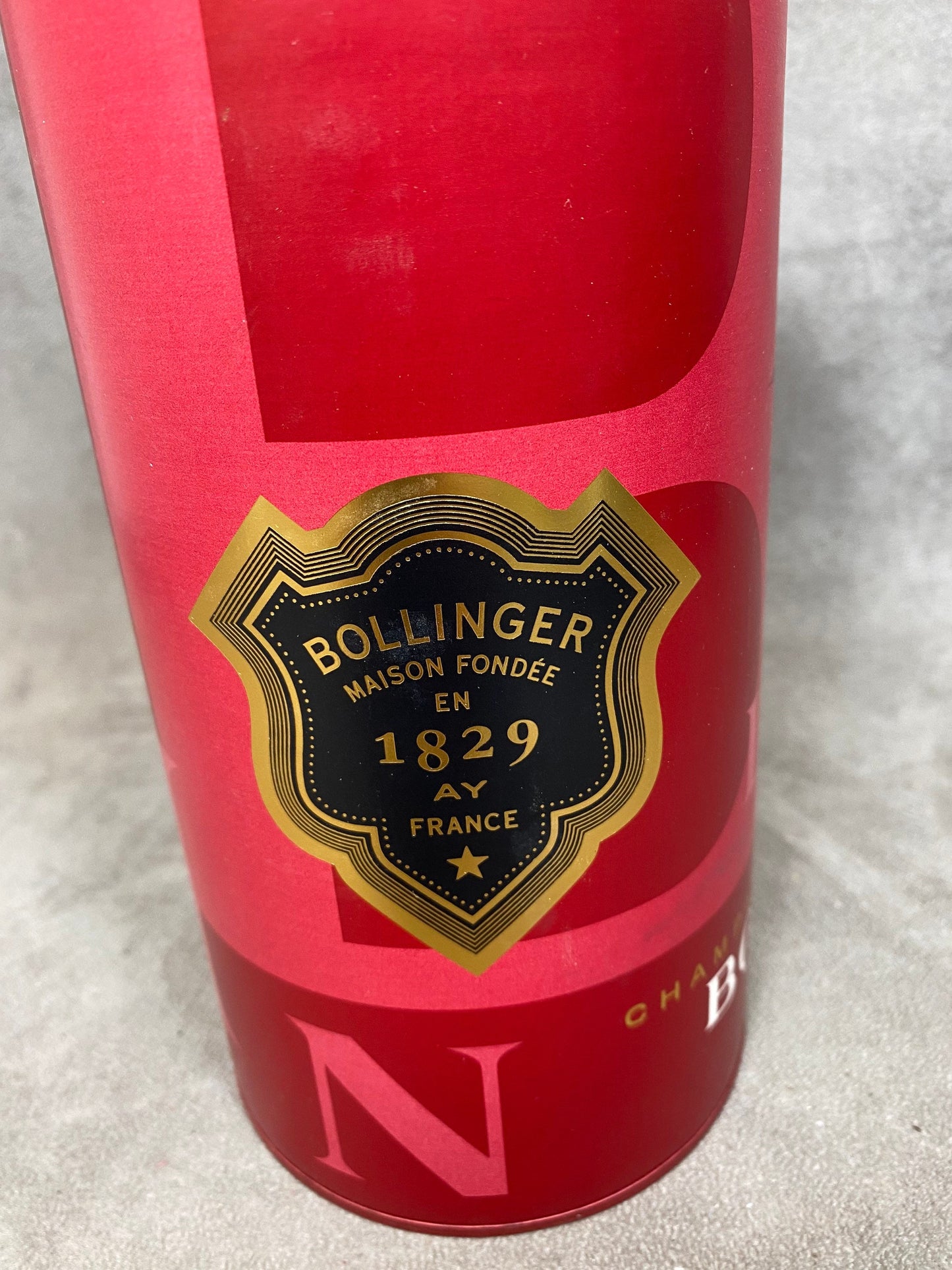 Seau à champagne rafraichissoir Bollinger en plastique Années 1990