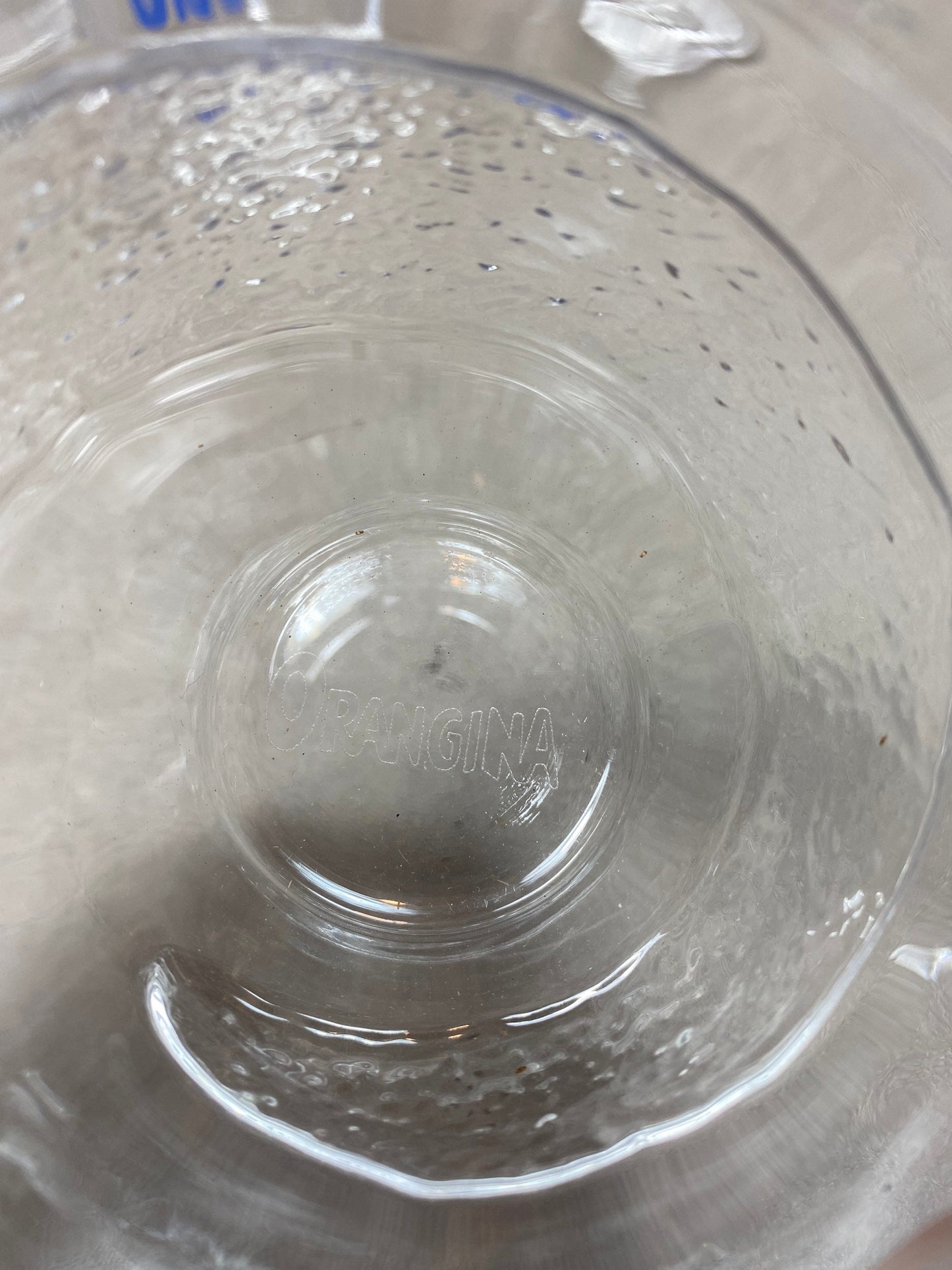 Lot de 6 verres à Orangina en verre vintage Made in France