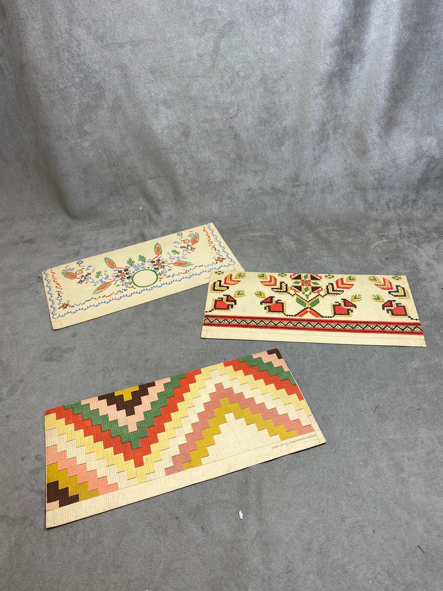 Lot de 3 enveloppes d'hôtel publicitaires Rhum NEGRITA Made in France Vintage 1970