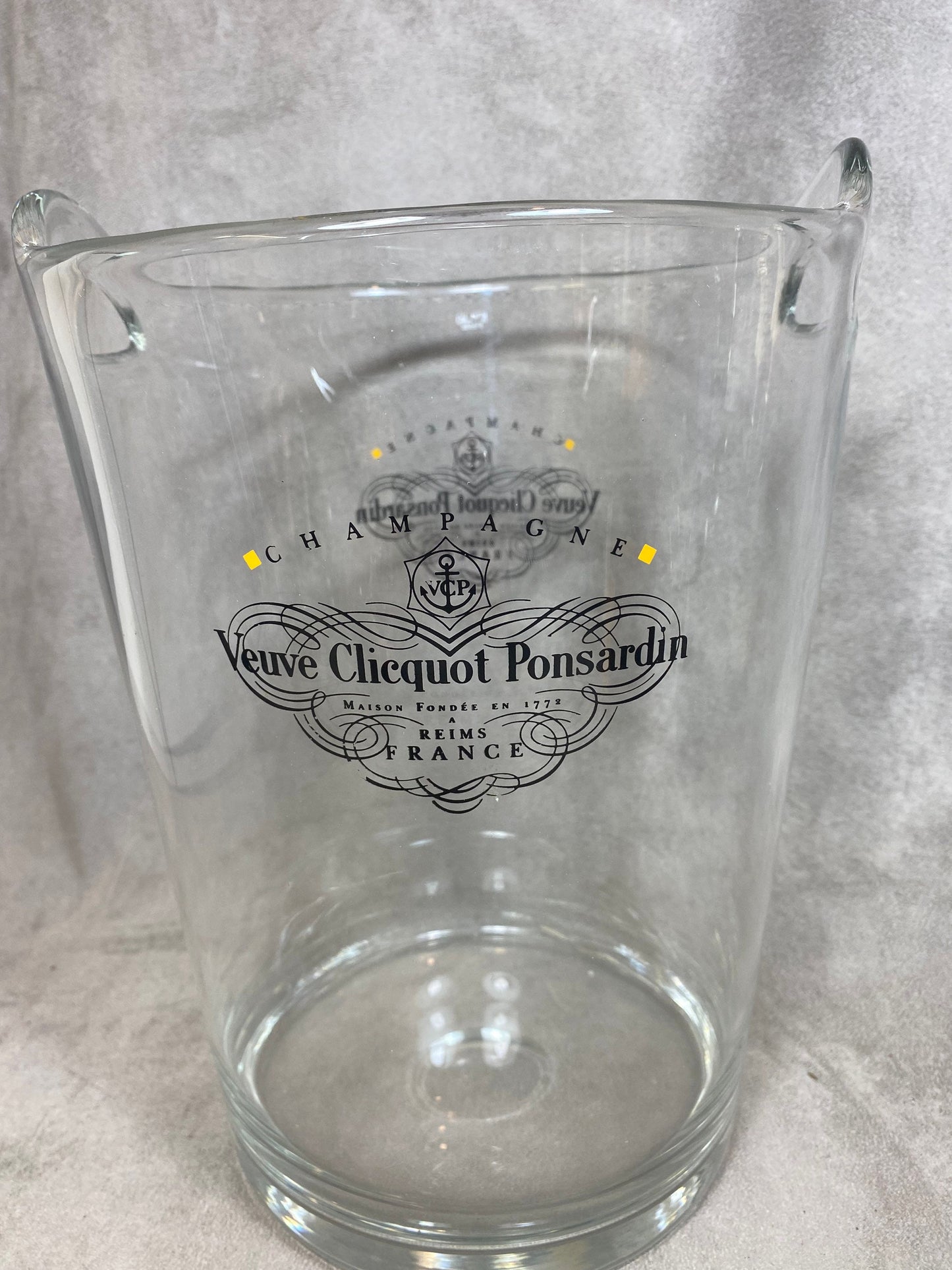 VERY RARE Veuve Clicquot seau à champagne vintage en verre pour bouteille de champagne Veuve Clicquot, Champagne français, Cadeau Champagne