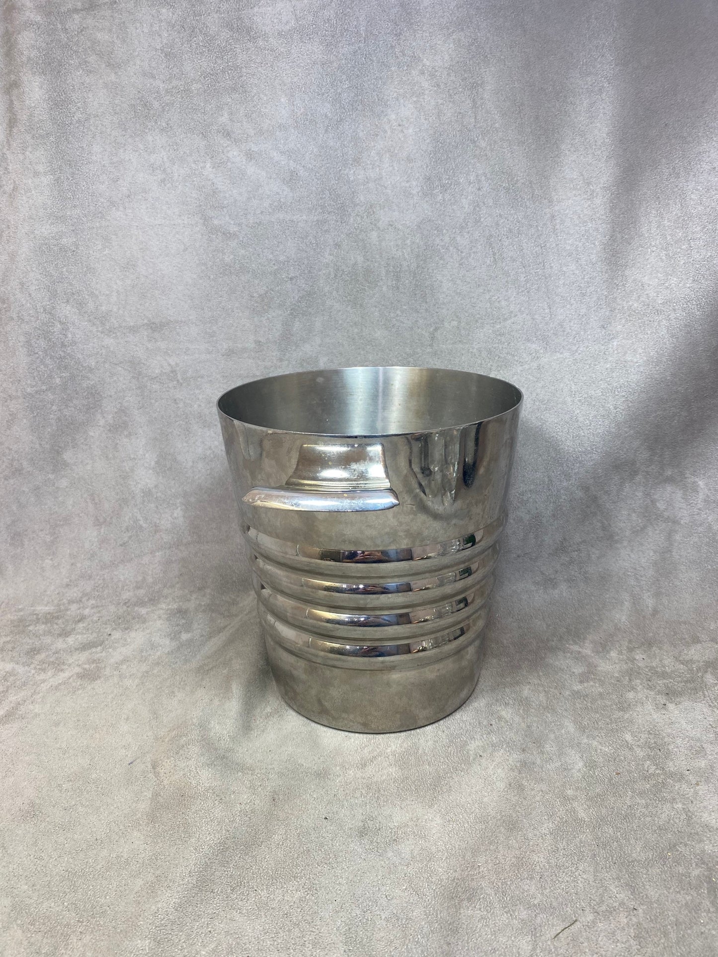Metal Champagne Bucket, Made in France, Vintage 1970