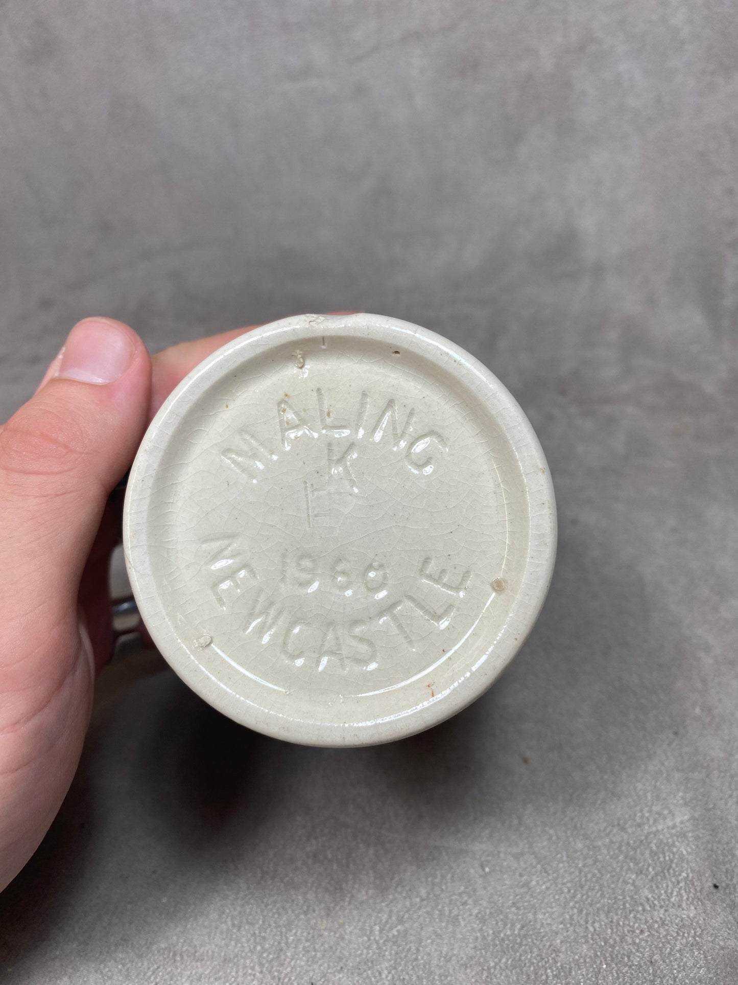 VERY RARE Antique James Keiller & Son Ltd Grès DUNDEE 1lb Orange Marmelade Jar,-Ancien Pot à Confiture en Faience Anglaise- XIXe