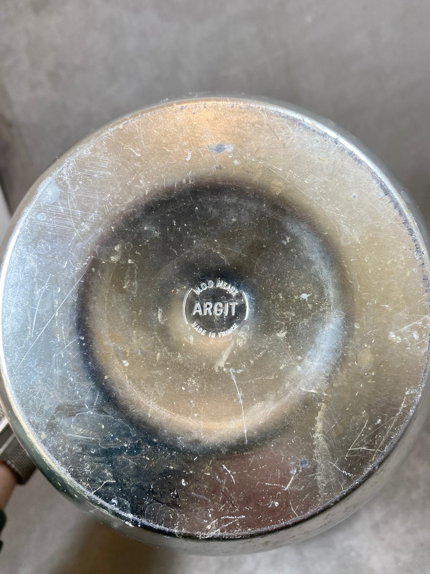 Seau à champagne Taittinger en métal vintage Made in France