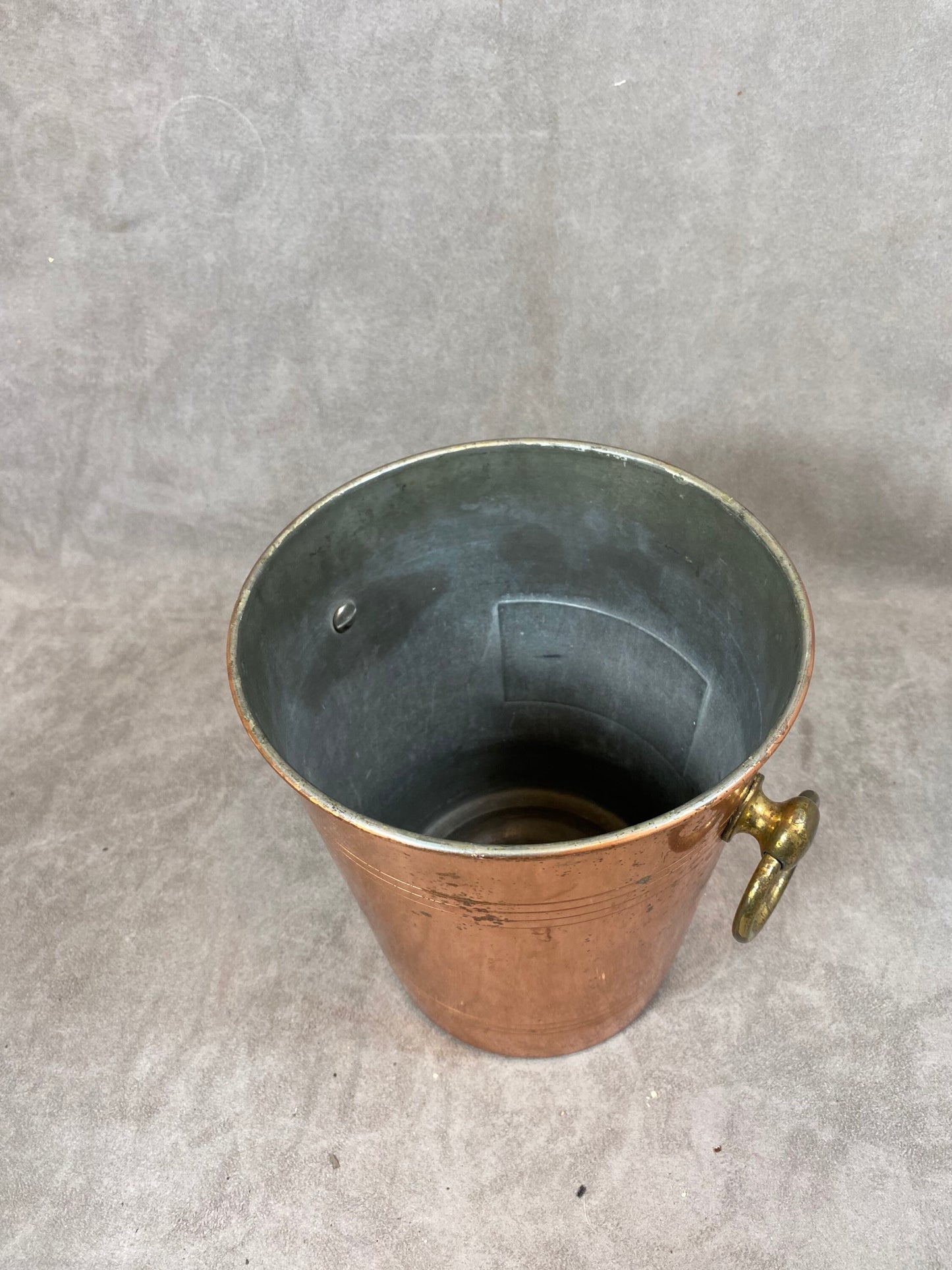 Seau à Champagne en laiton Champagne Gardet Reims Années 1960