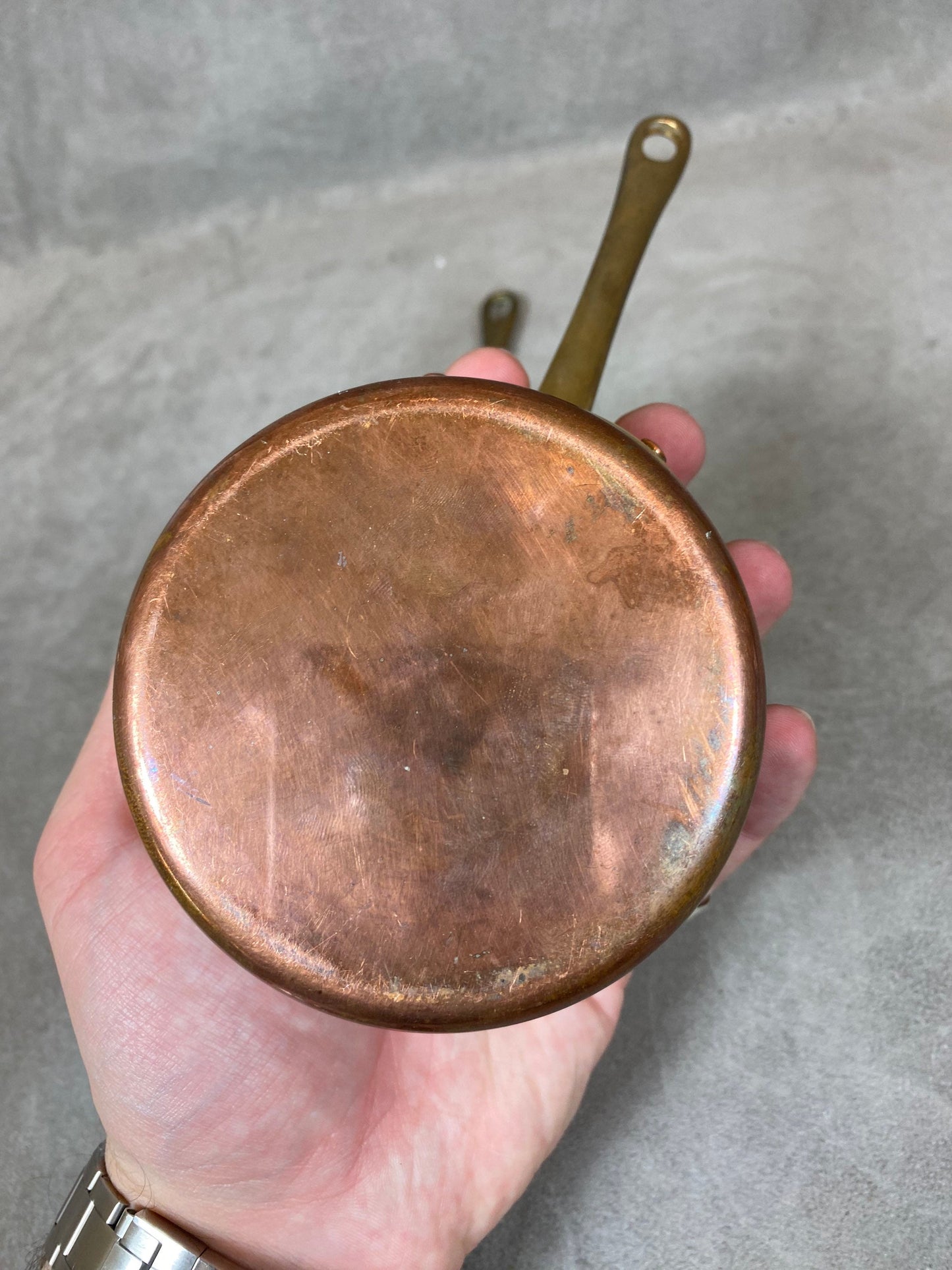 Vintage Copper Saucepan with Lid Made in France 1930