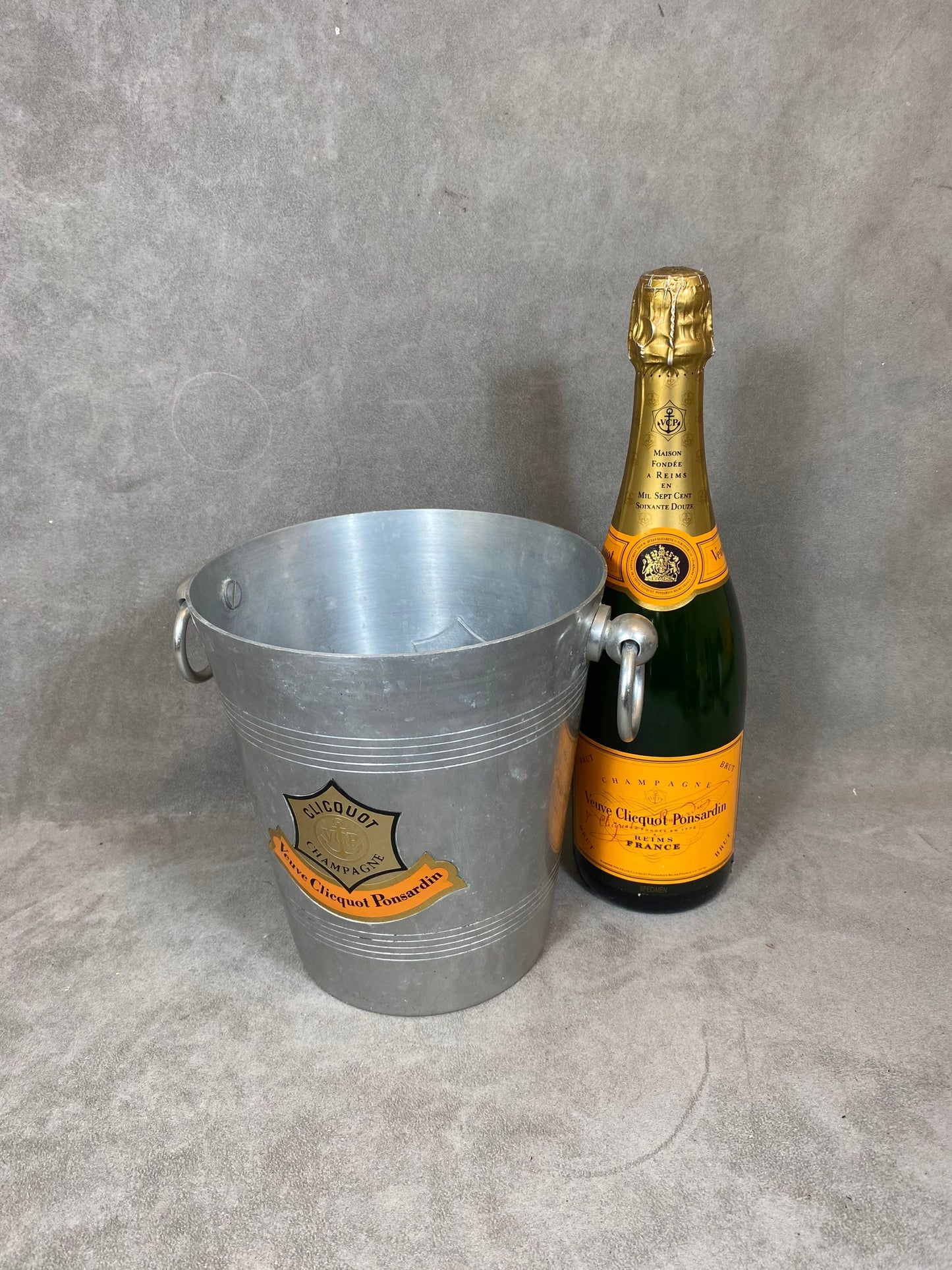 Veuve Clicquot vintage champagne bucket for champagne bottle Veuve Clicquot bucket, French Champagne, Champagne Gift Made in France