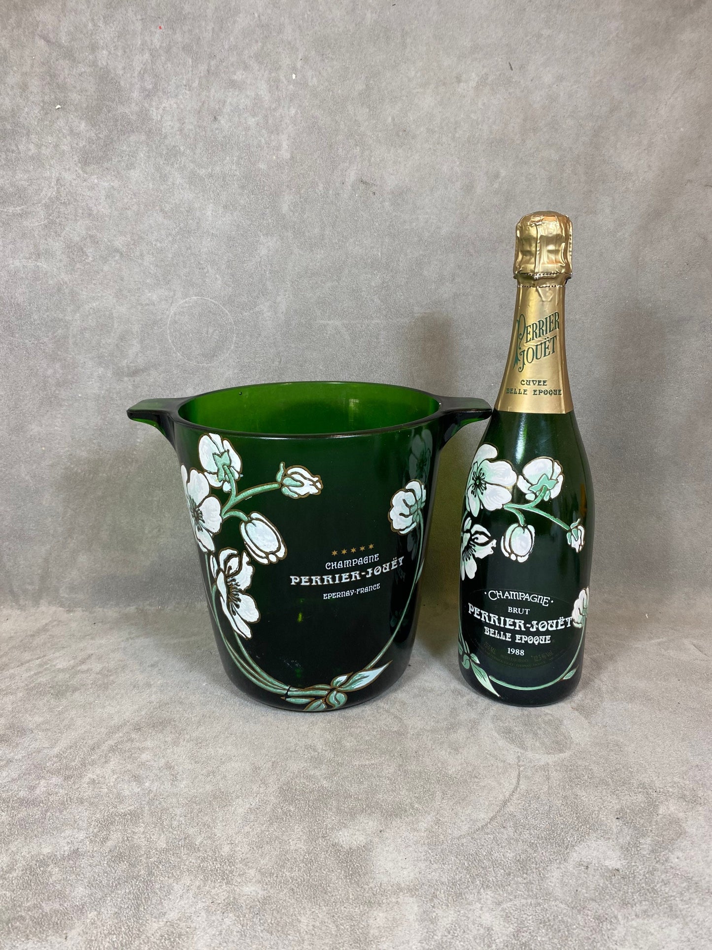 VERY RARE Seau à champagne Perrier Jouët champagne ice bucket from Perrier Jouët / French vintage / Wine / Champagne / Made in France