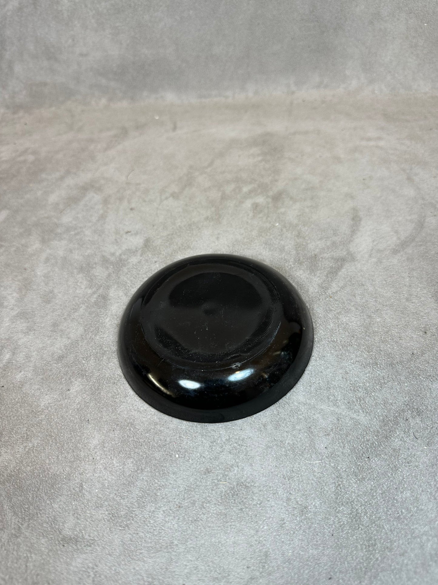 Werbeaschenbecher aus Glas, Cognac Napoléon, Brugerolle, Made in France, Vintage 1980
