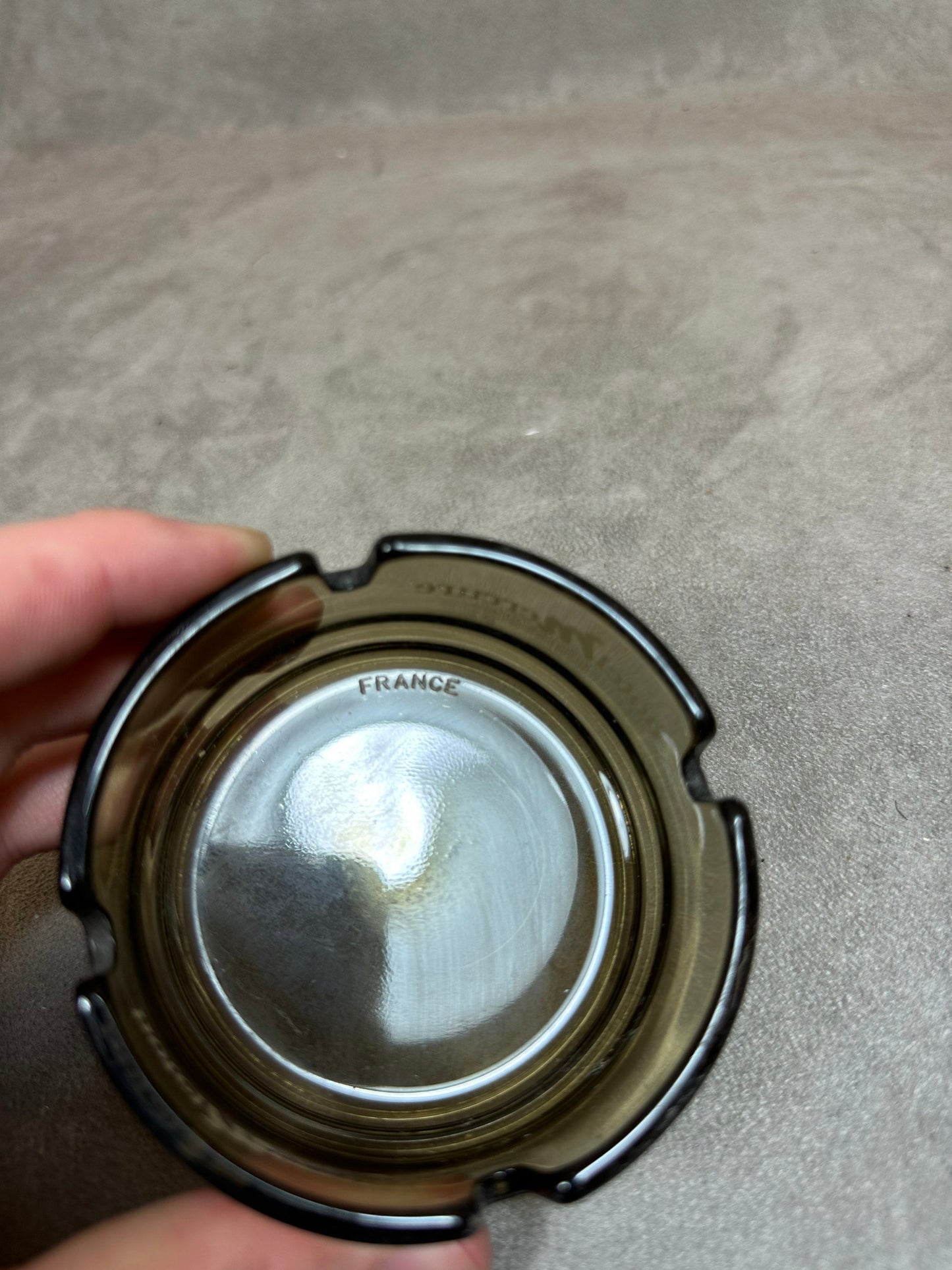 Vintage Hotel Mercure Glas Werbeaschenbecher