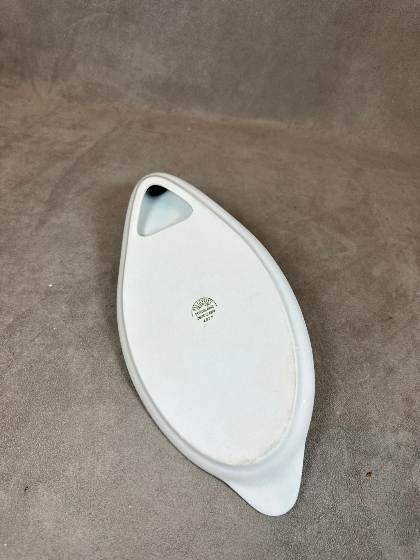 APILCO | Plat à foie gras en forme de canard porcelaine Apilco | Arts de la table France Vintage 1980