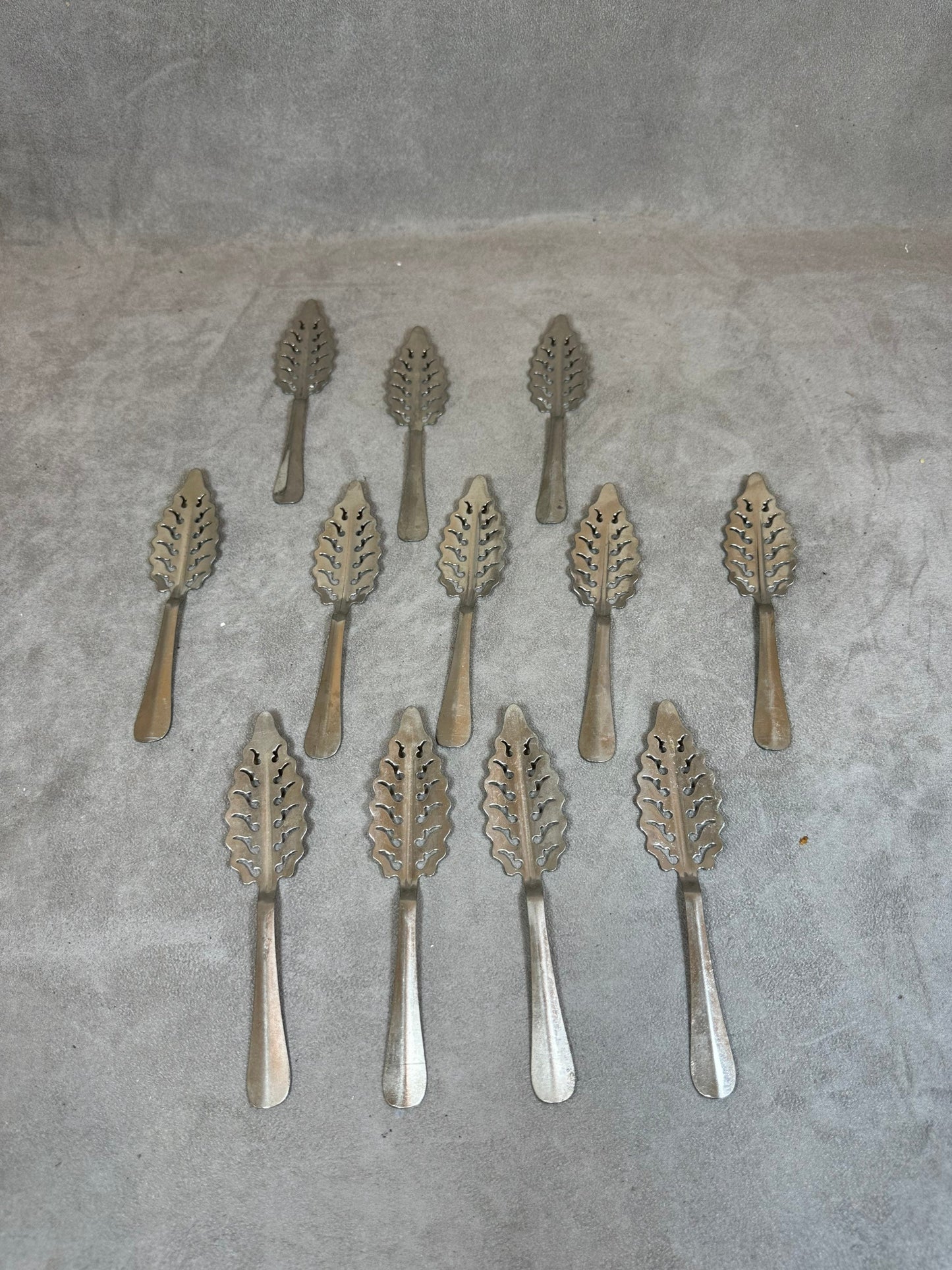 1 Antiker Vintage-Absinthlöffel aus Aluminium 1960 Made in France